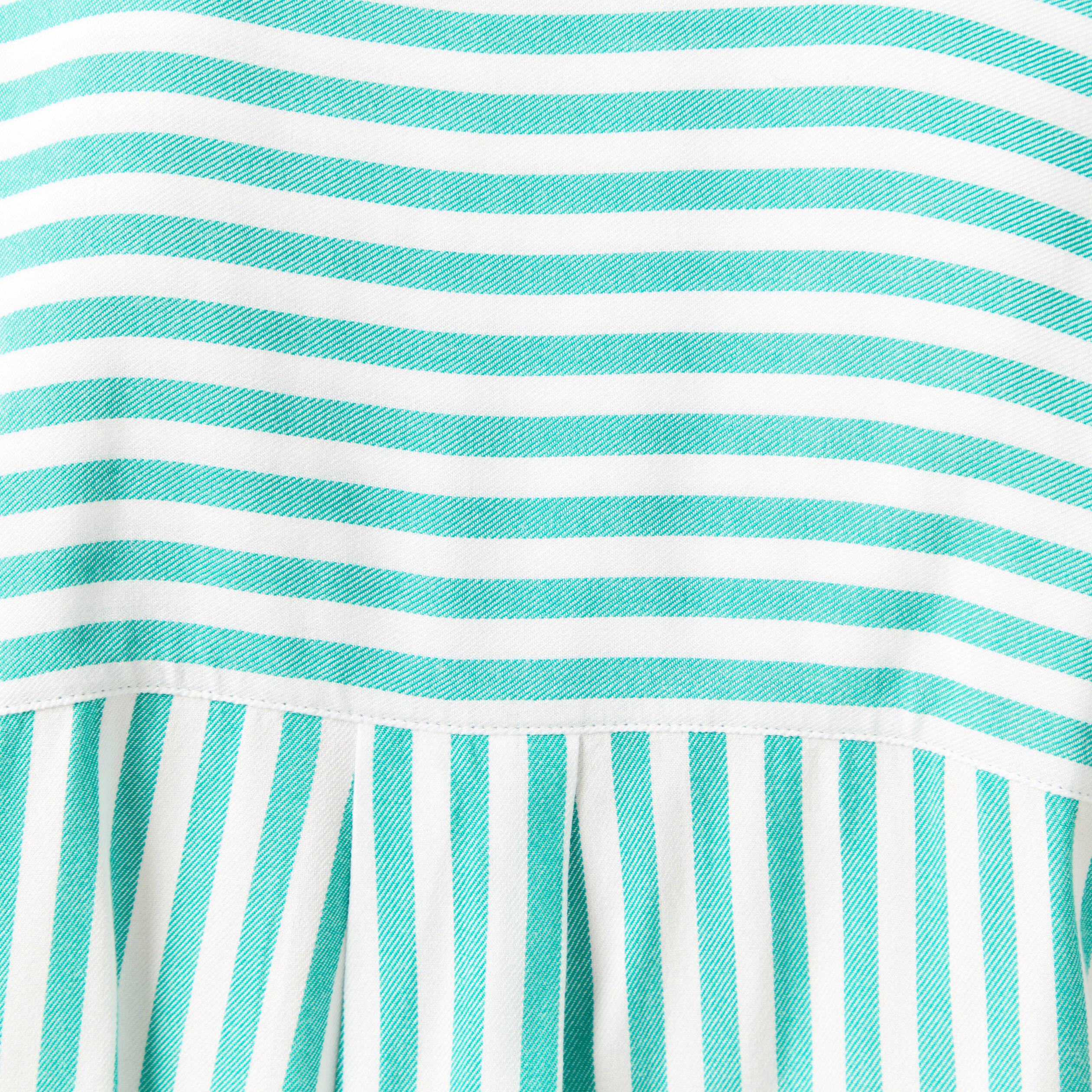 Chemise manches 3/4 vert turquoise femme