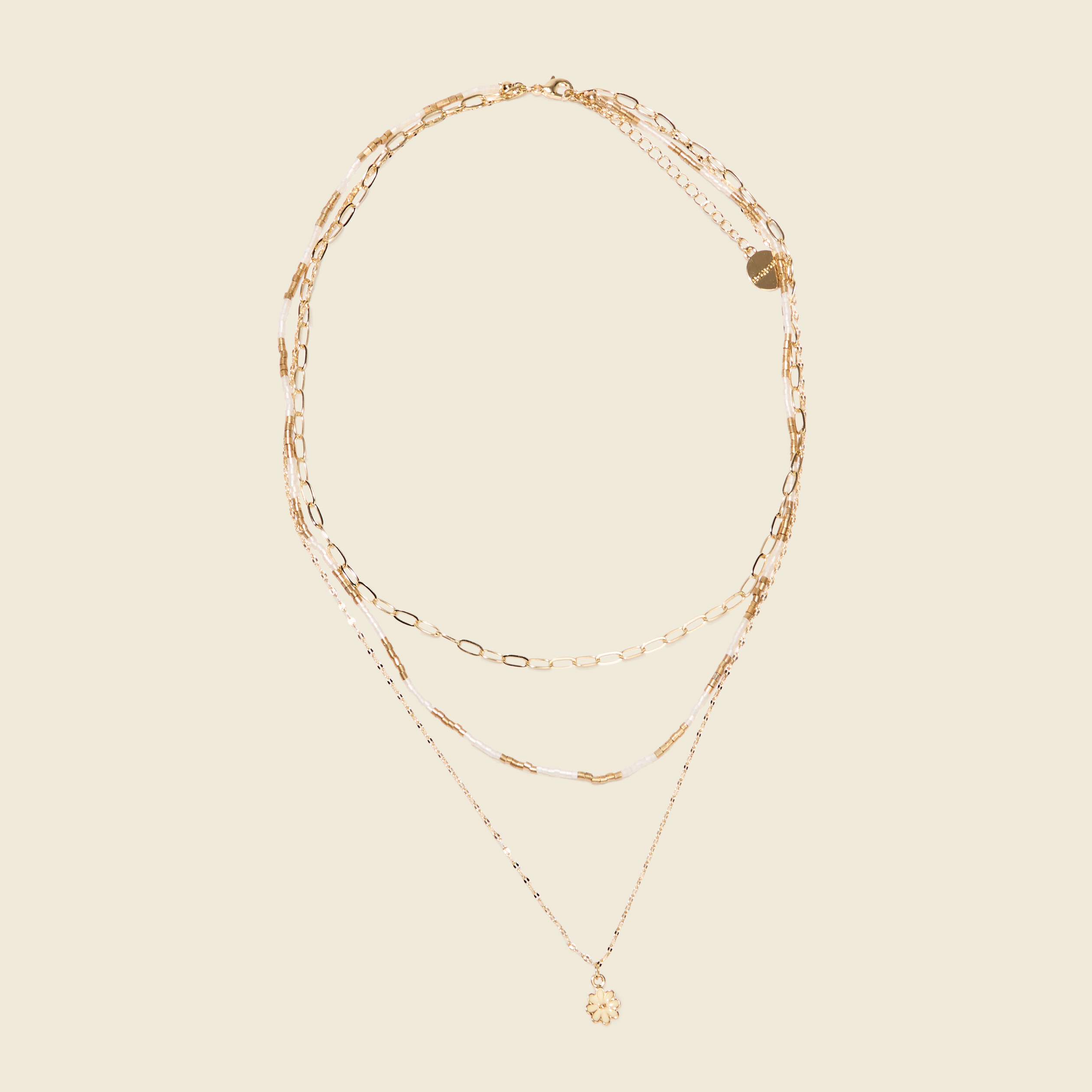 collier multirangs couleur or femme Collier multirangs couleur or femme