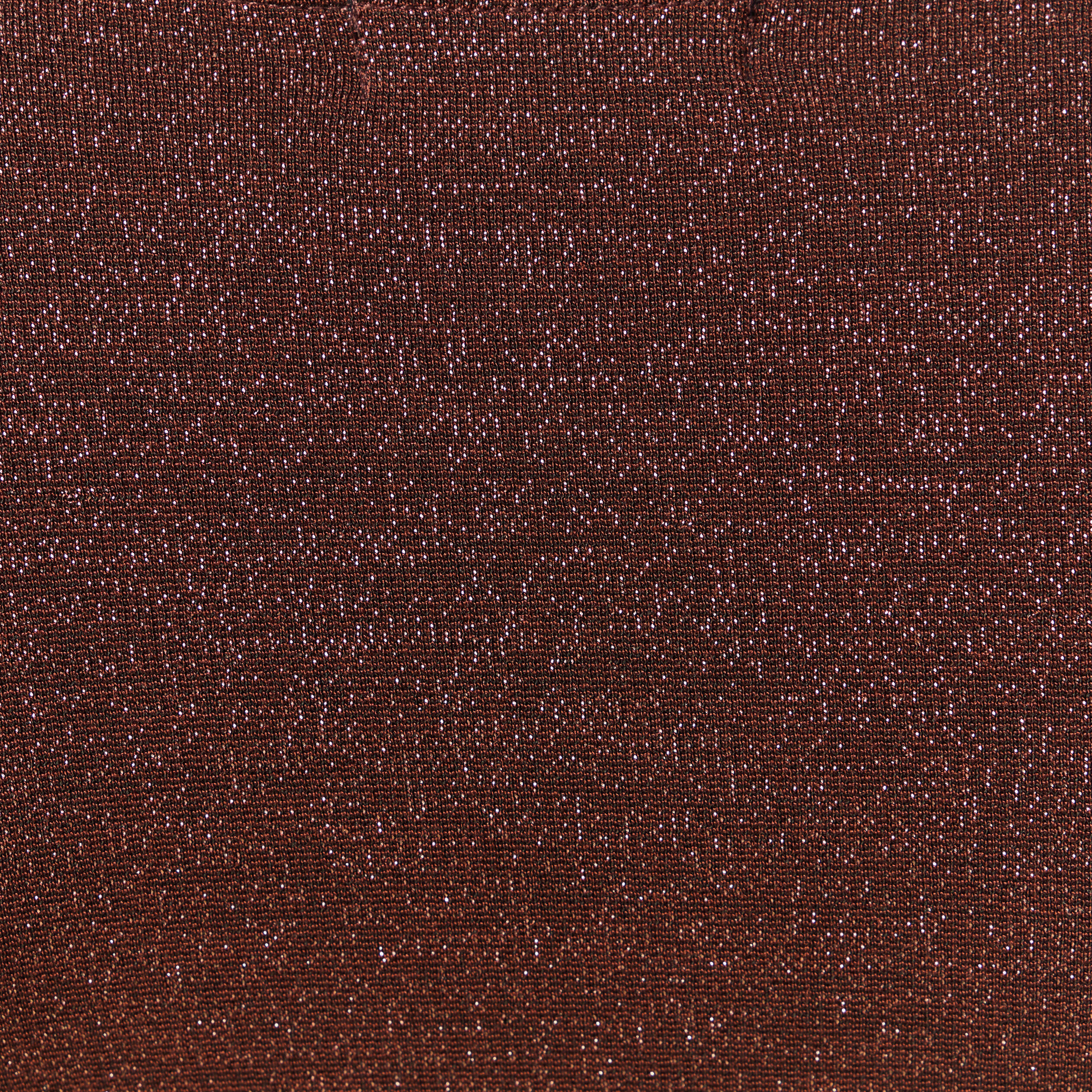 Robe longue ajust&eacute;e manches longues marron femme