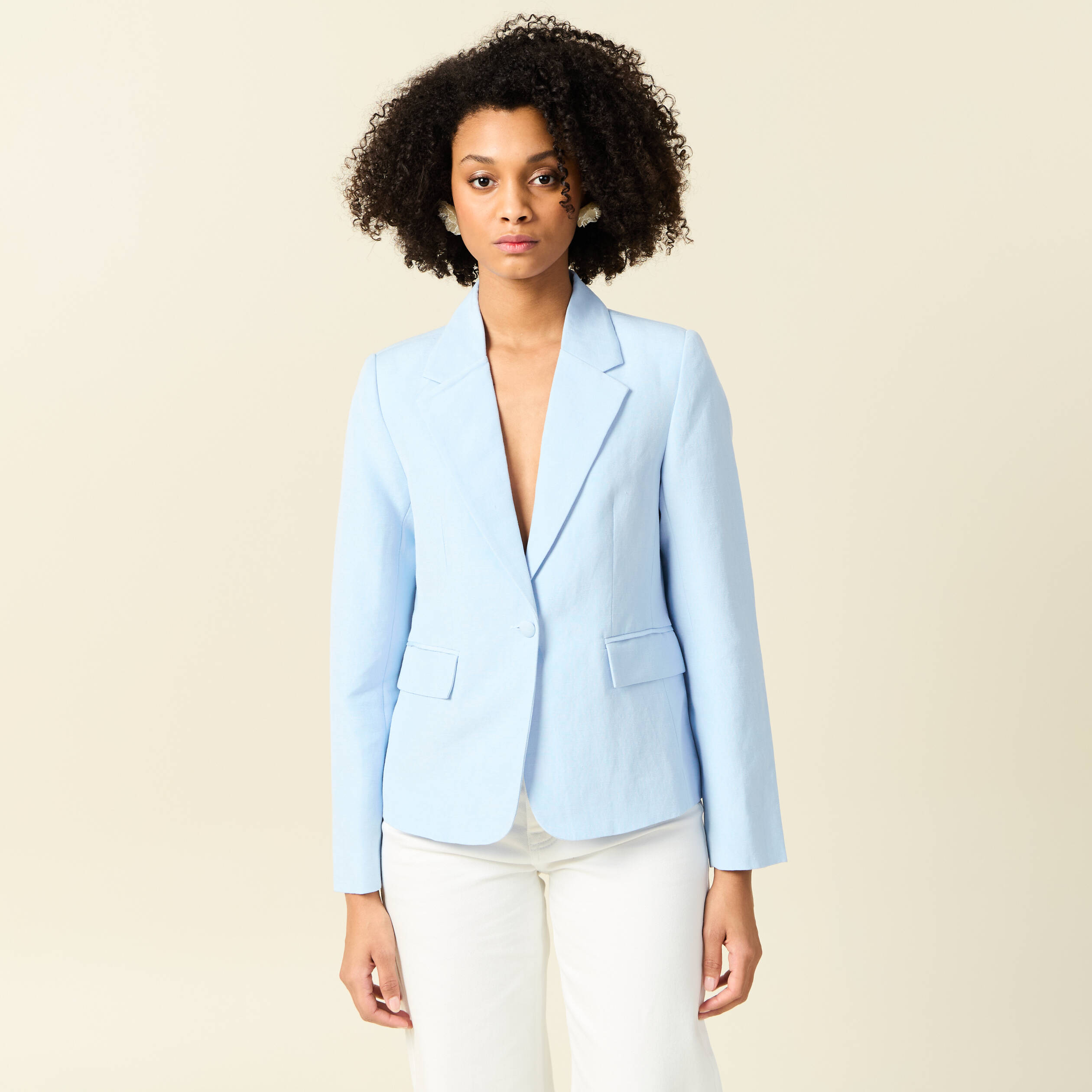 veste esprit blazer bleu clair femme Veste esprit blazer bleu clair femme