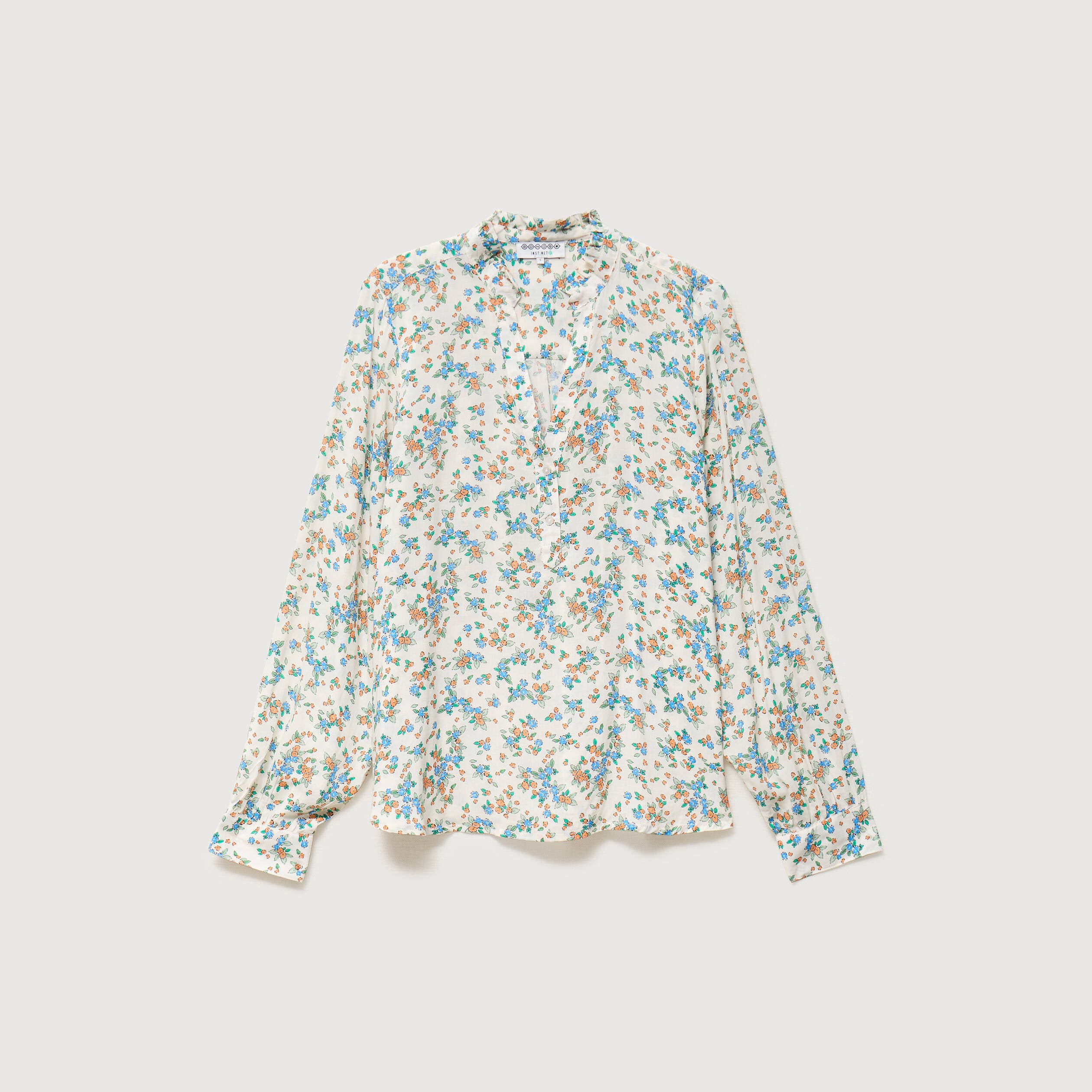 Blouse manches longues blanc femme