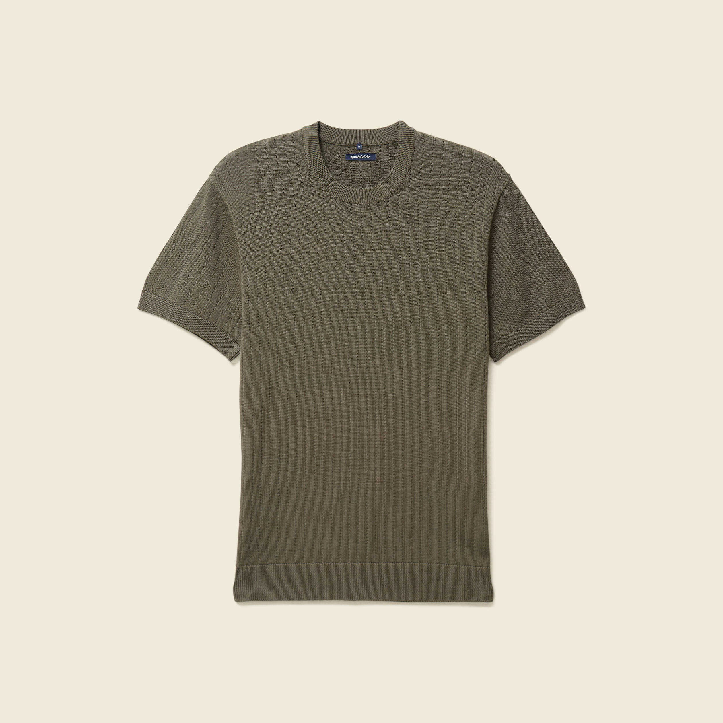 T-shirt manches courtes vert fonc&eacute; homme