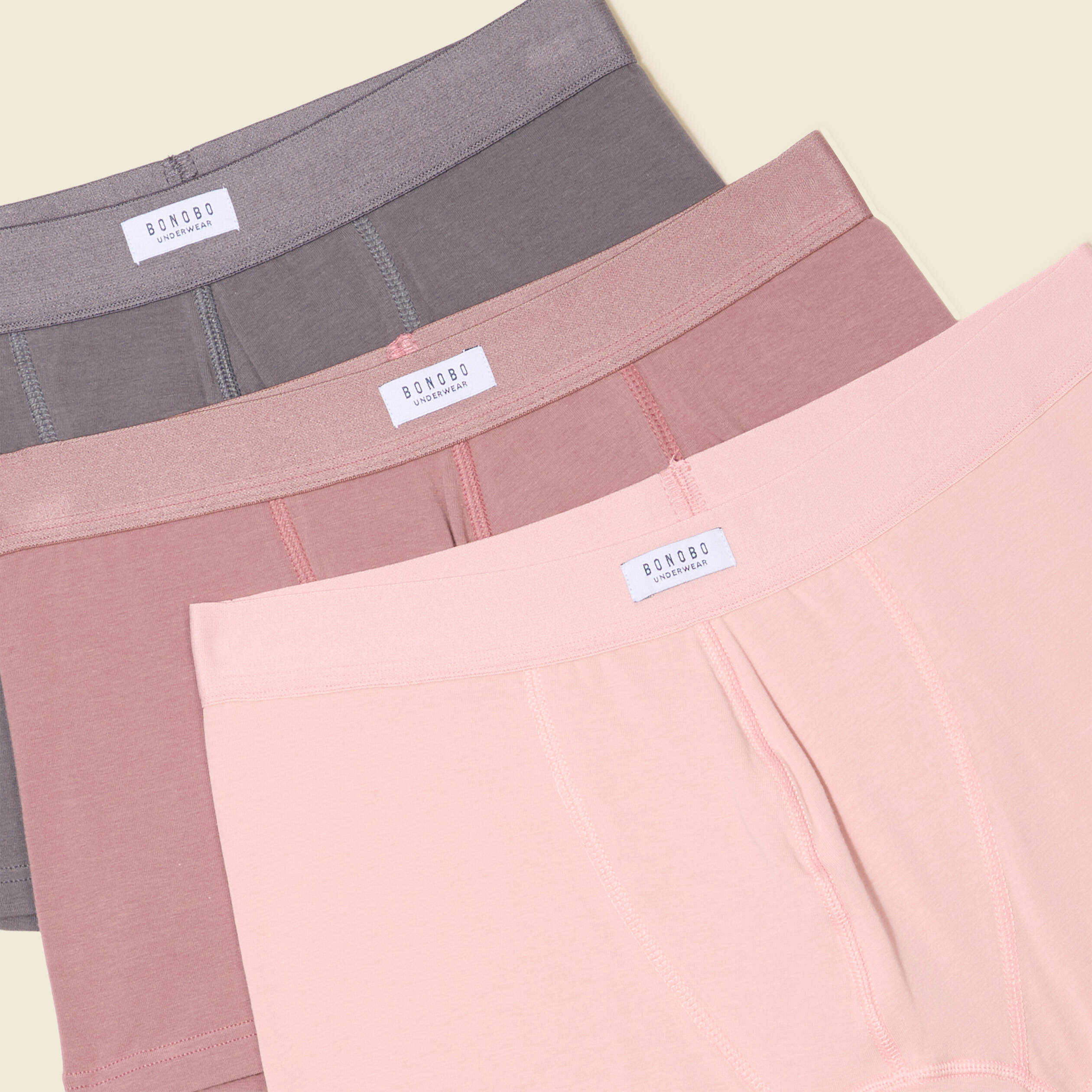 lot 3 boxers vieux rose homme Lot 3 boxers vieux rose homme