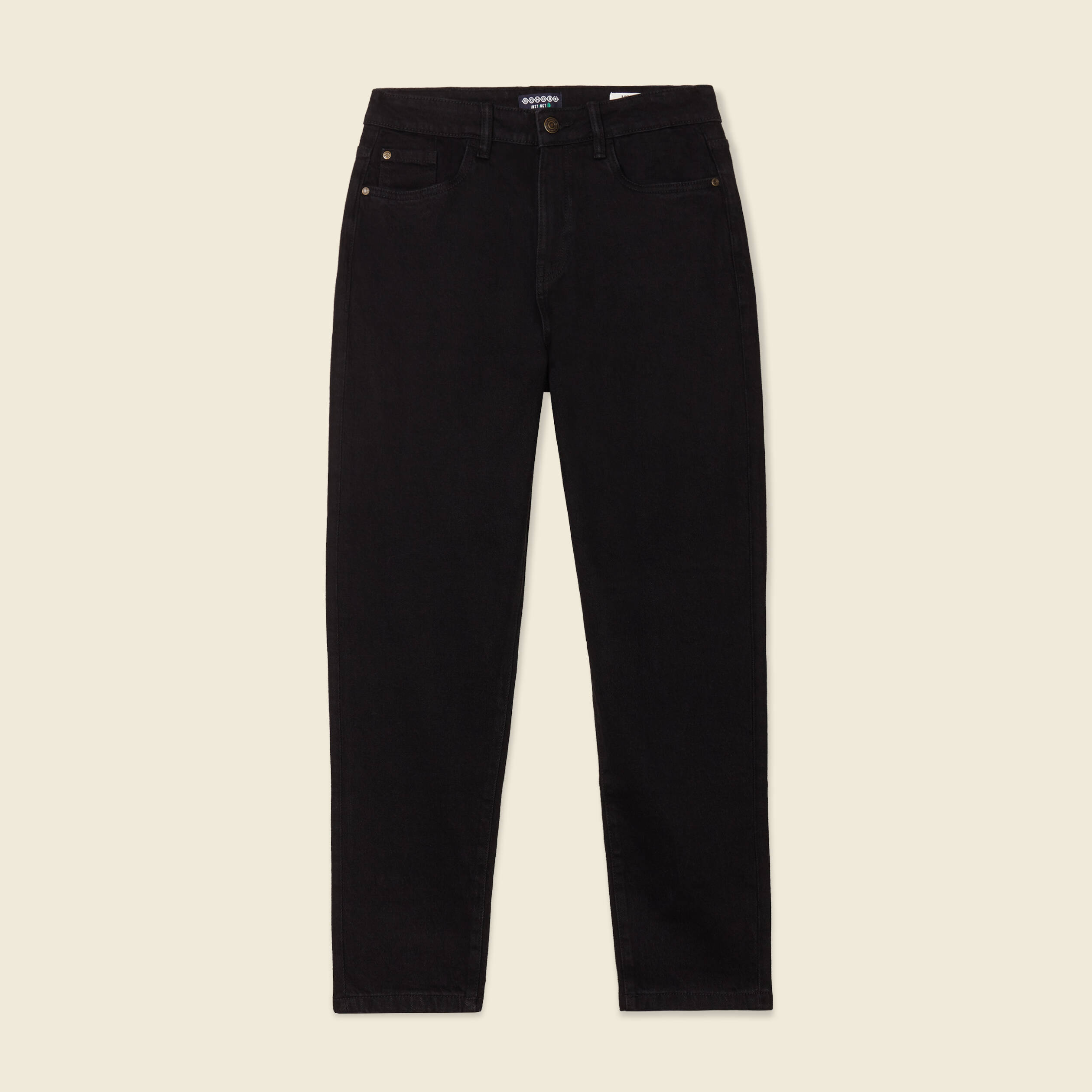 jeans mom 78eme denim noir femme Jeans mom 7/8ème denim noir femme