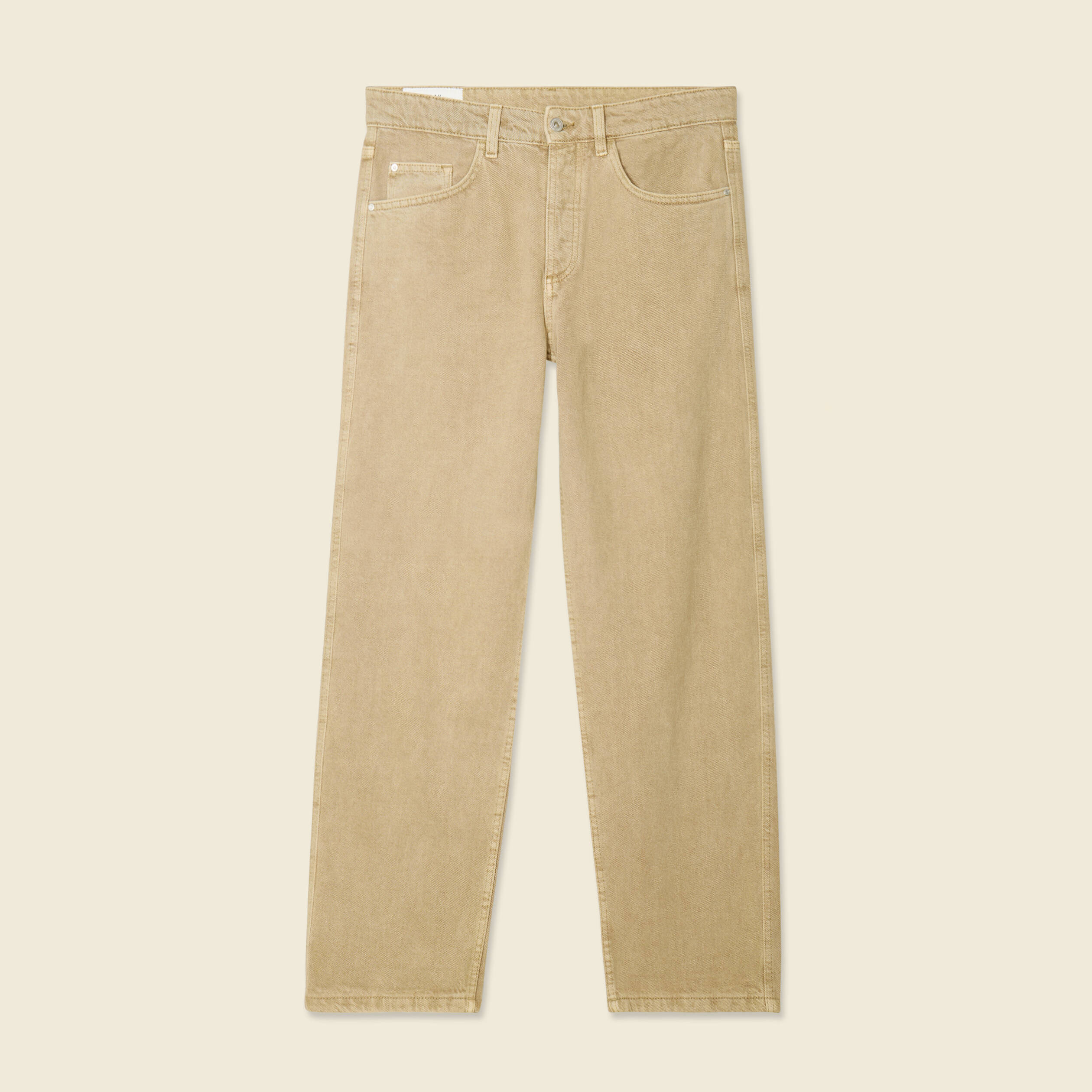 jeans large 5 poches vert homme Jeans large 5 poches vert homme