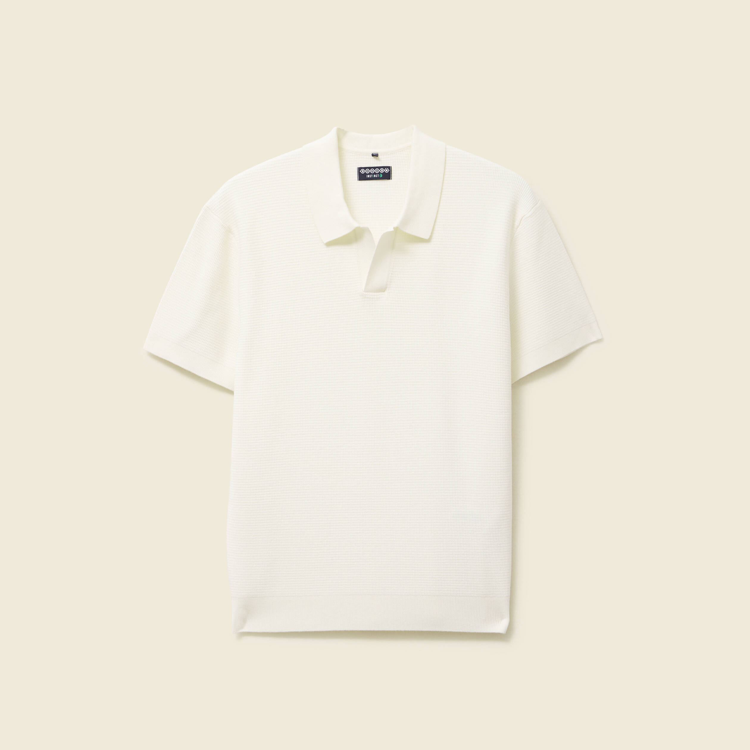 polo cintre manches courtes ecru homme Polo cintré manches courtes ecru homme