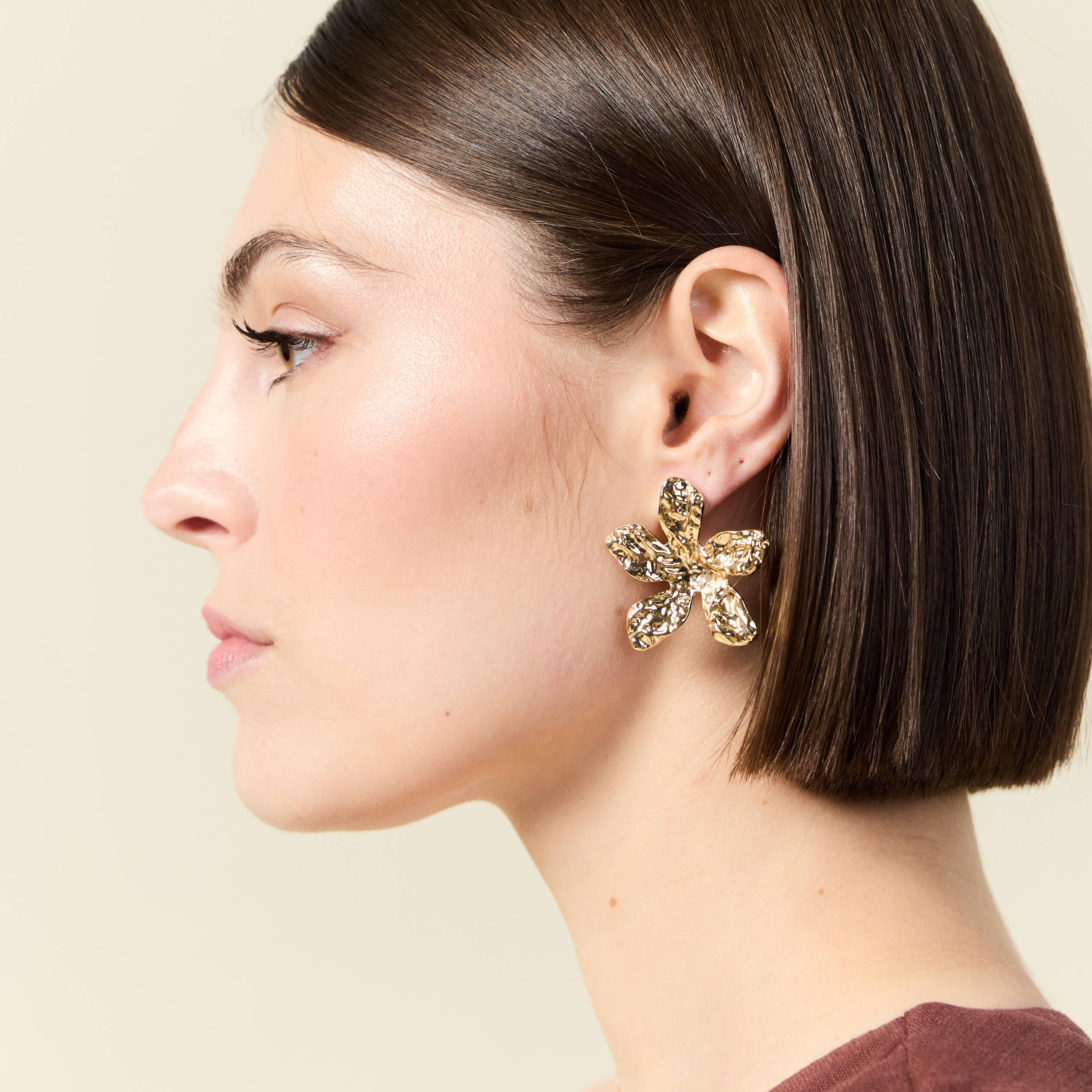 boucles doreilles clous couleur or femme Boucles d'oreilles clous couleur or femme