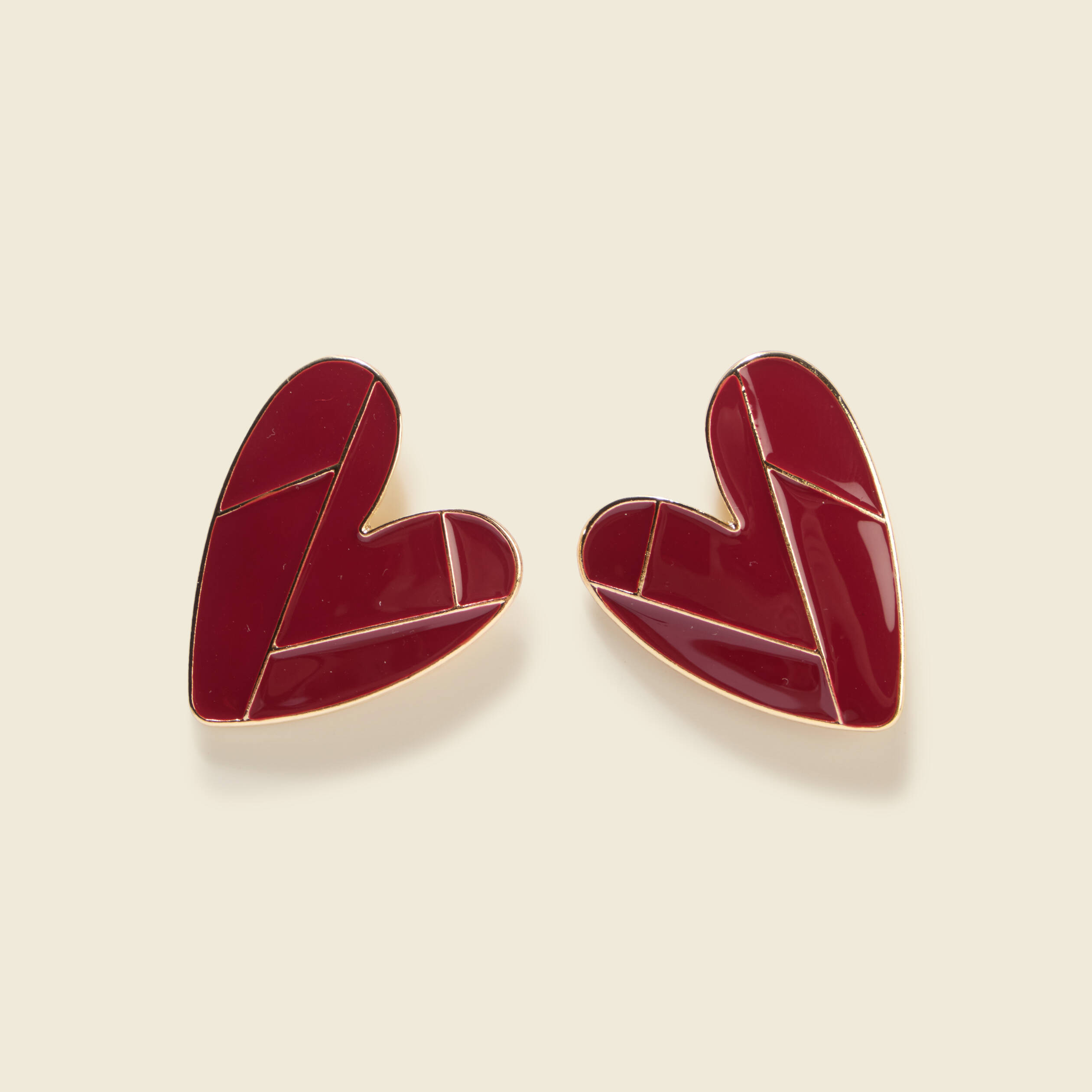 Boucles d'oreilles rouge femme