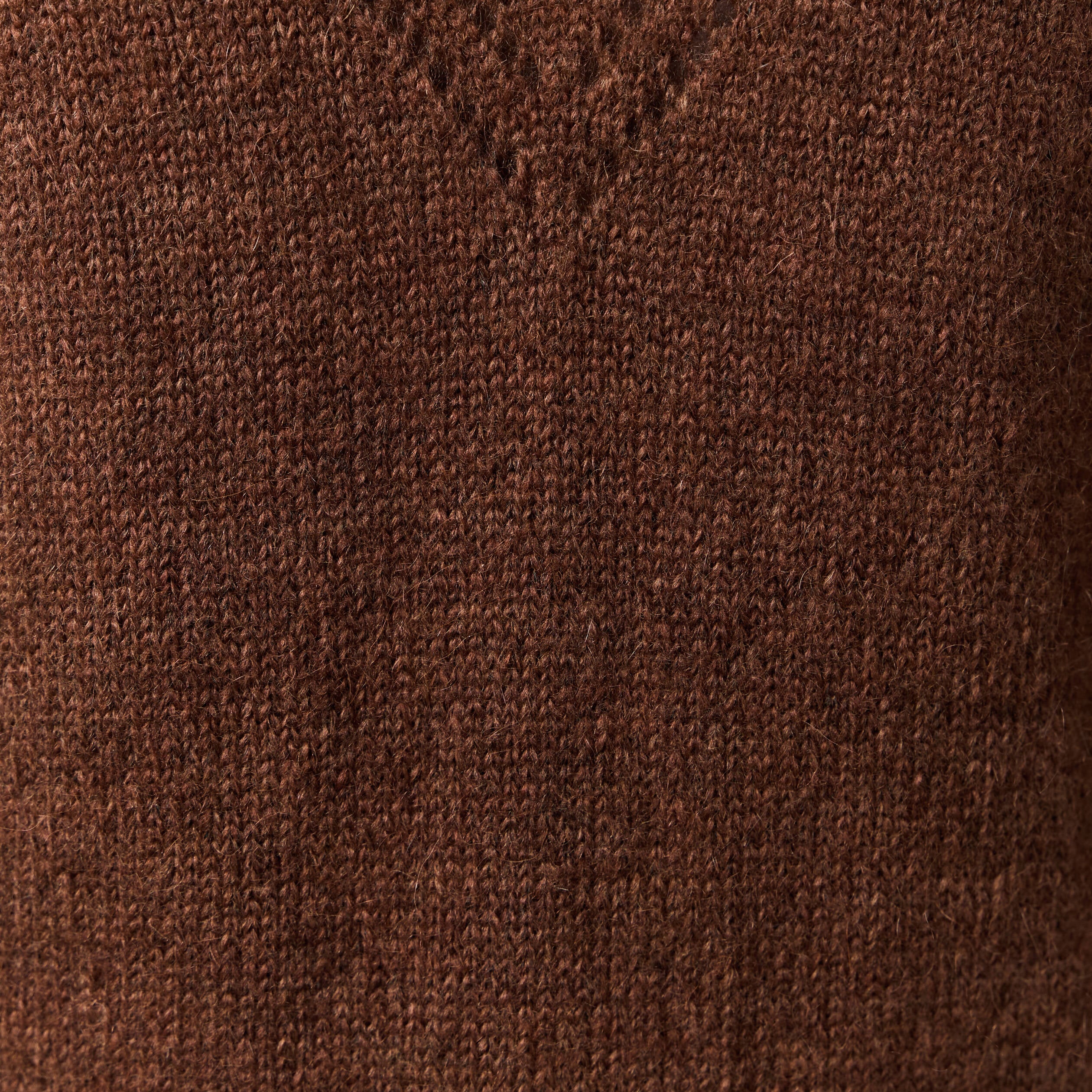 Pull manches longues fabriqu&eacute; en France marron fonc&eacute; femme