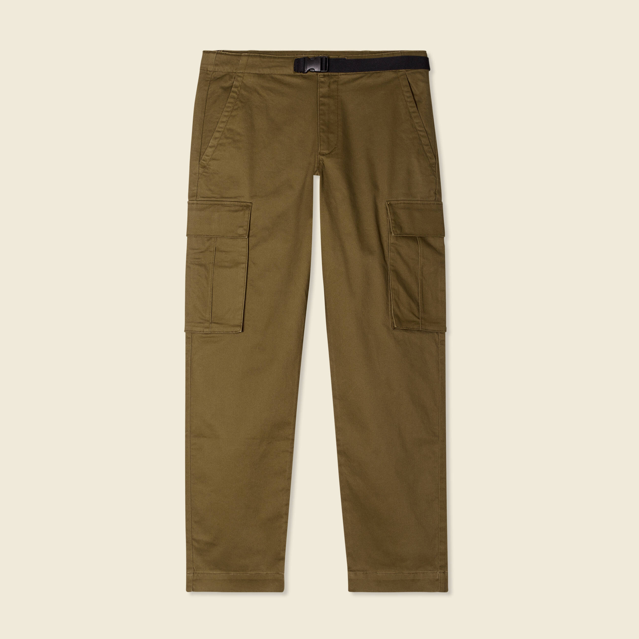 pantalon cargo poches cotes vert kaki homme Pantalon cargo poches côtés vert kaki homme