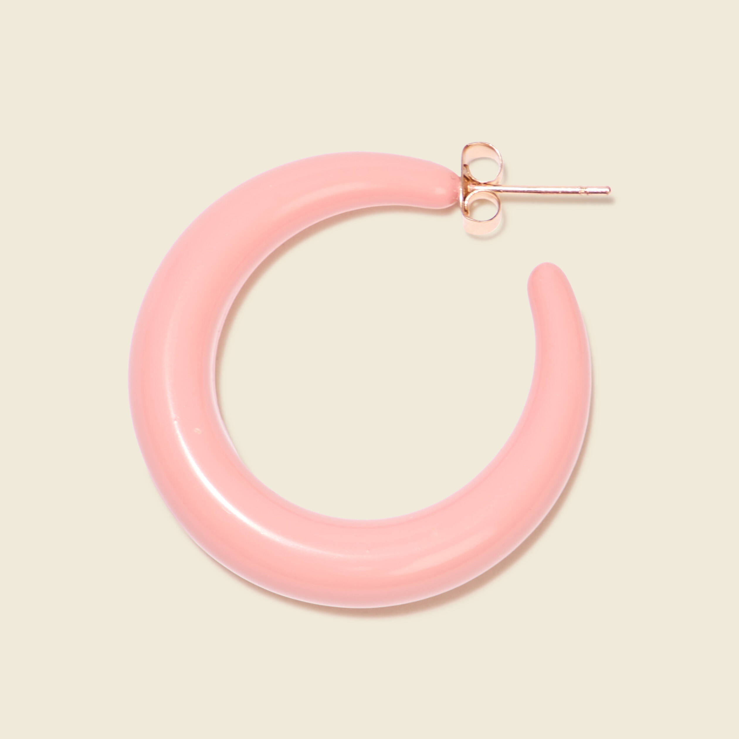boucles doreilles creoles rose saumon femme Boucles d'oreilles créoles rose saumon femme