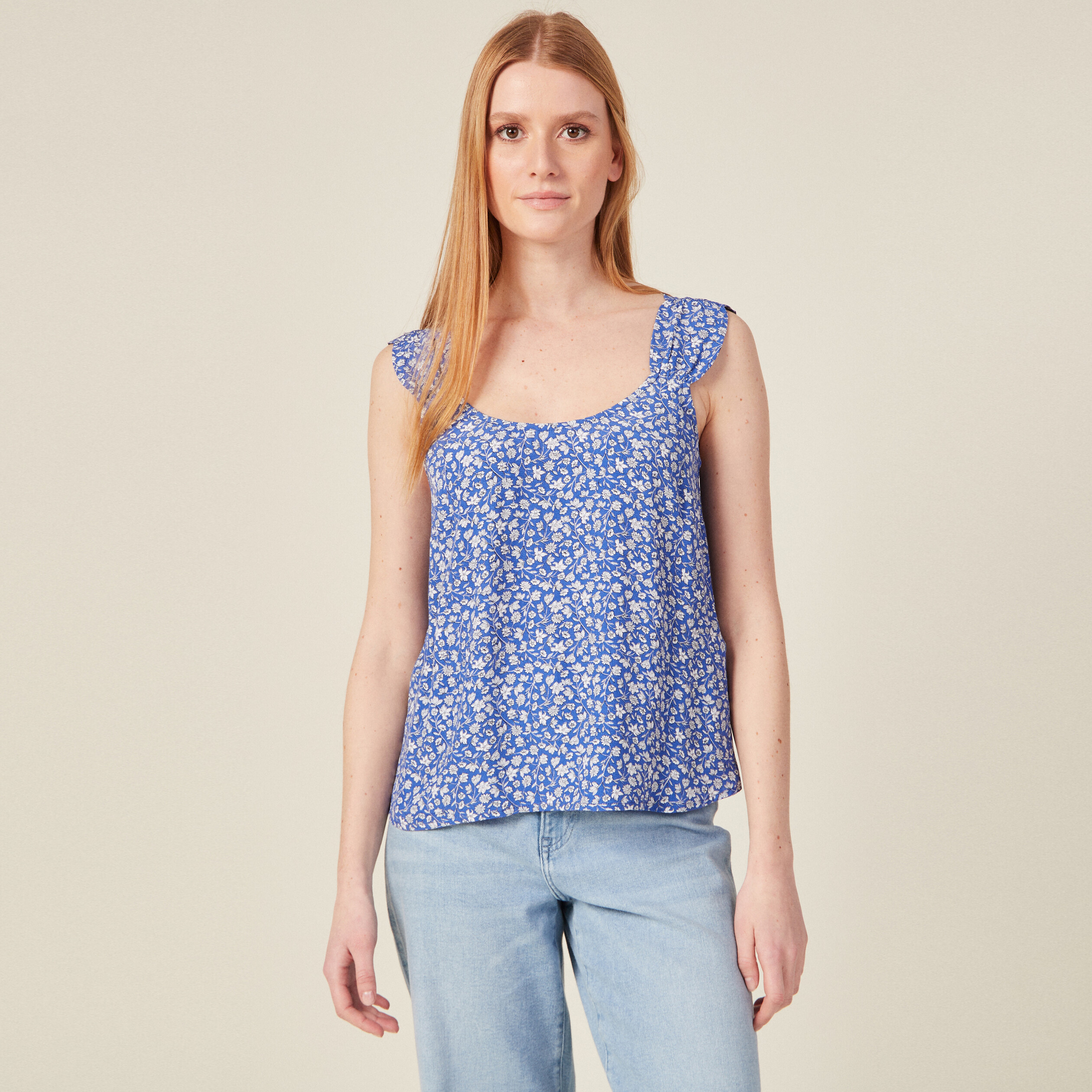 Blouse a top bretelle femme
