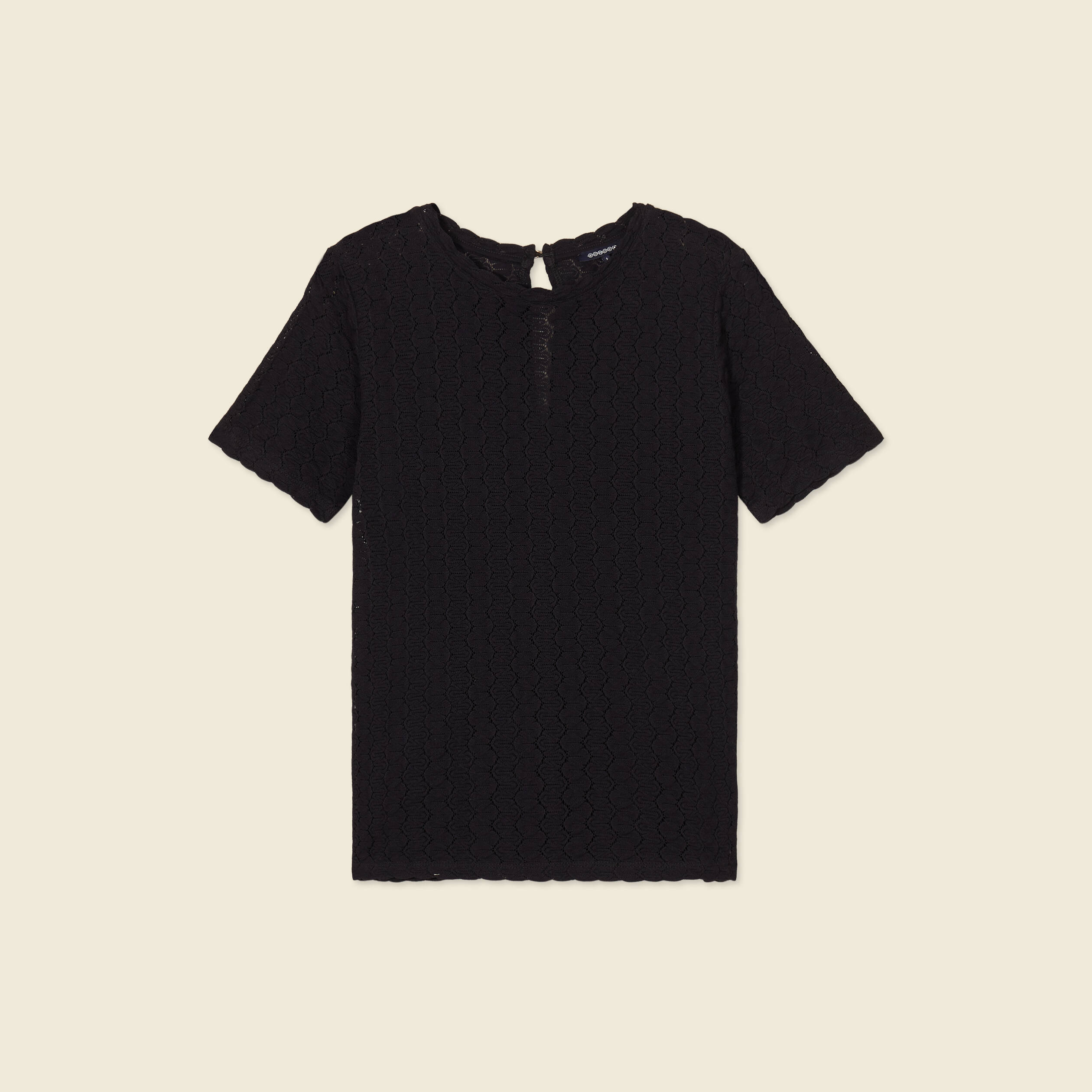 t shirt manches courtes noir femme T-shirt manches courtes noir femme