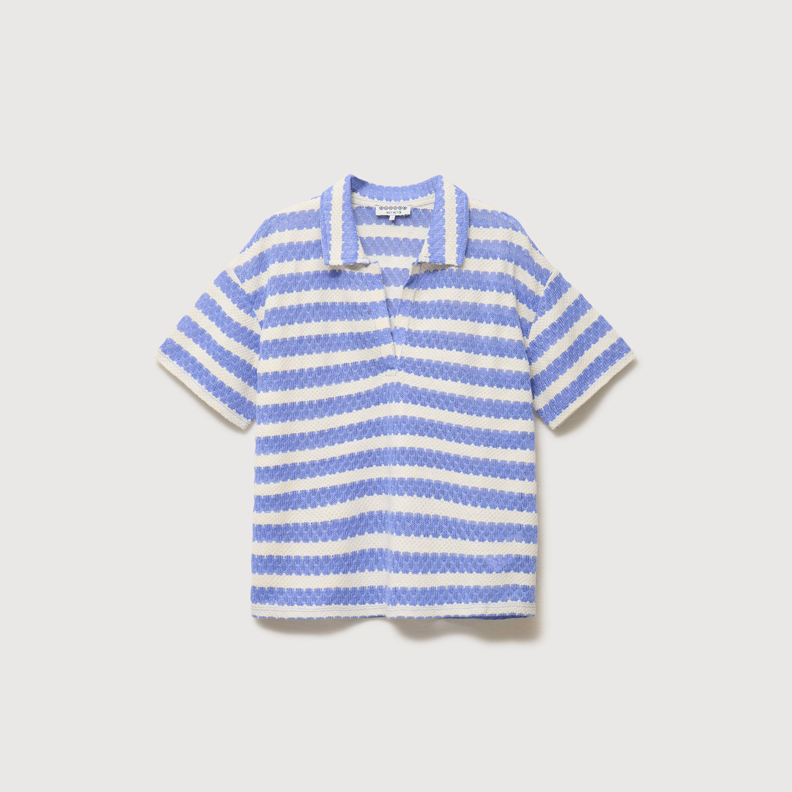 T-shirt manches courtes bleu ciel femme