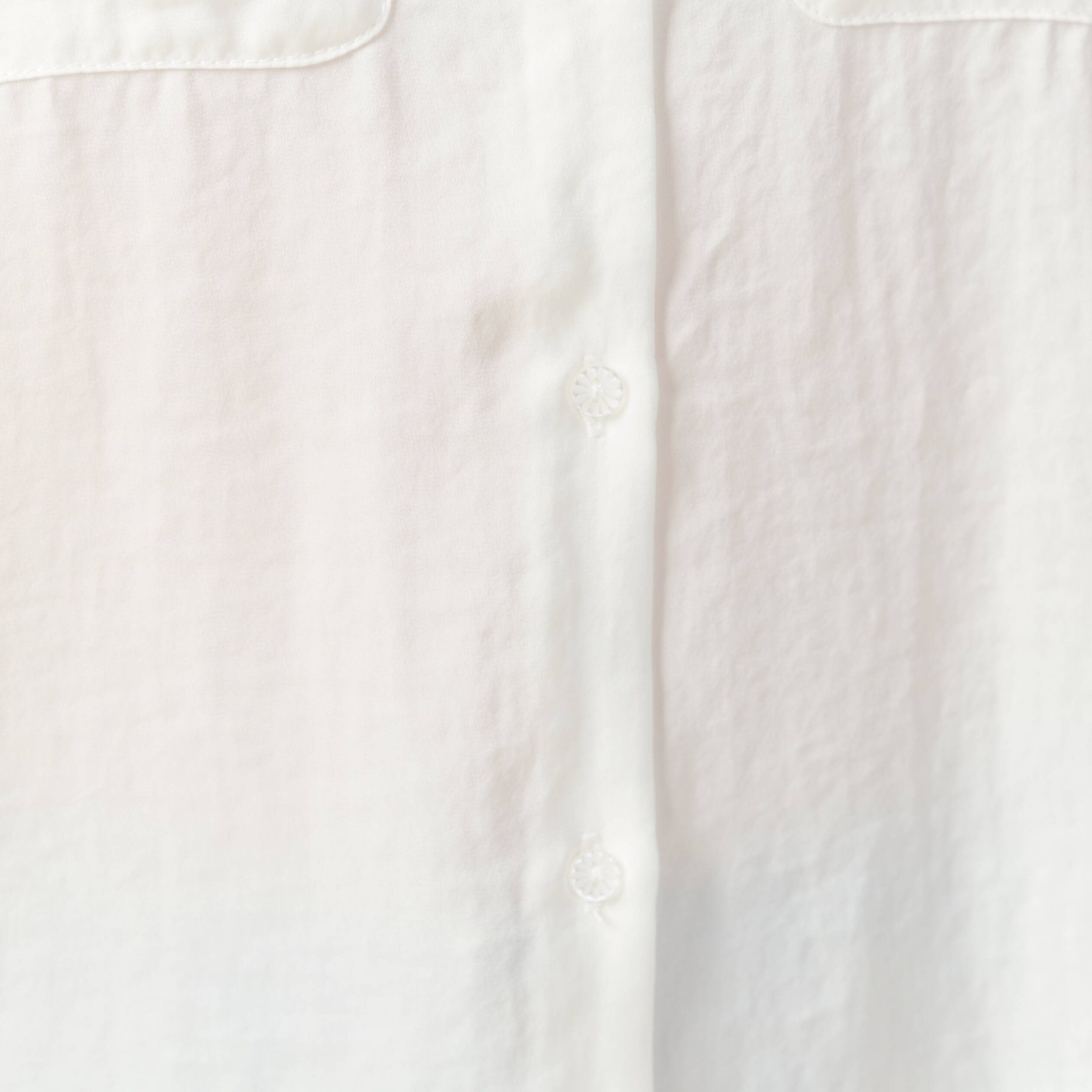 Chemise manches longues satin ecru femme