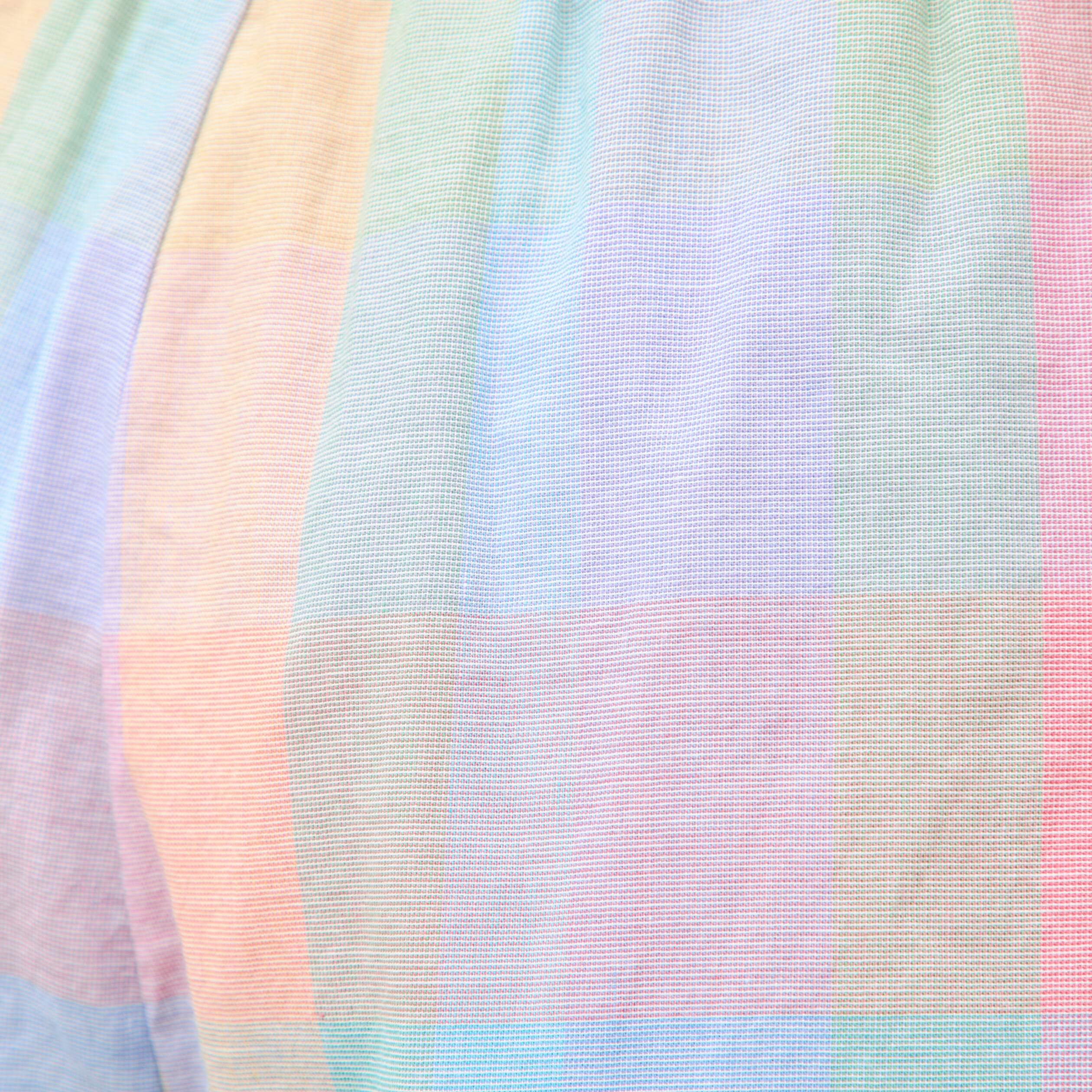 Short &agrave; carreaux en coton doubl&eacute; multicolore femme