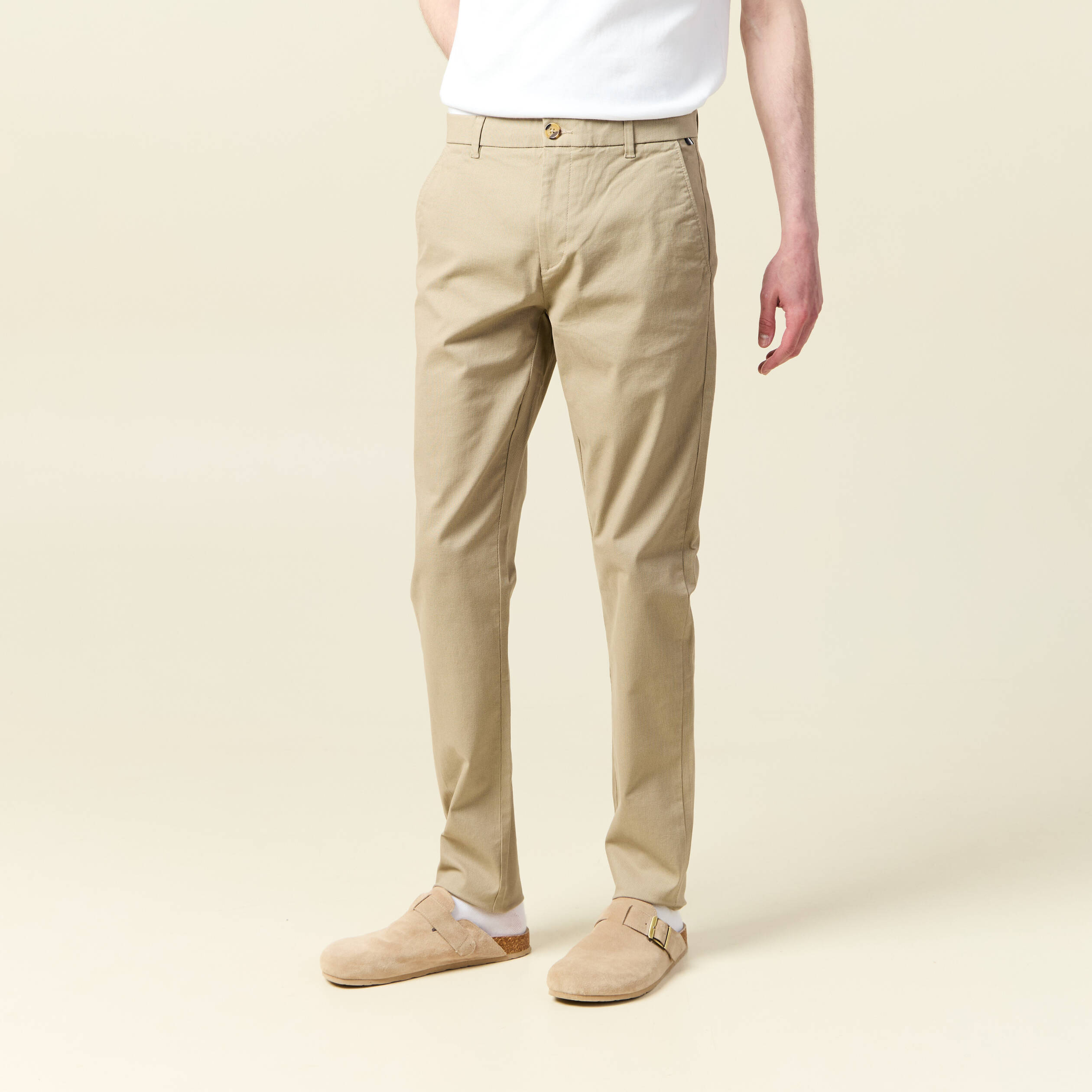 pantalon chino slim gris homme Pantalon chino slim gris homme