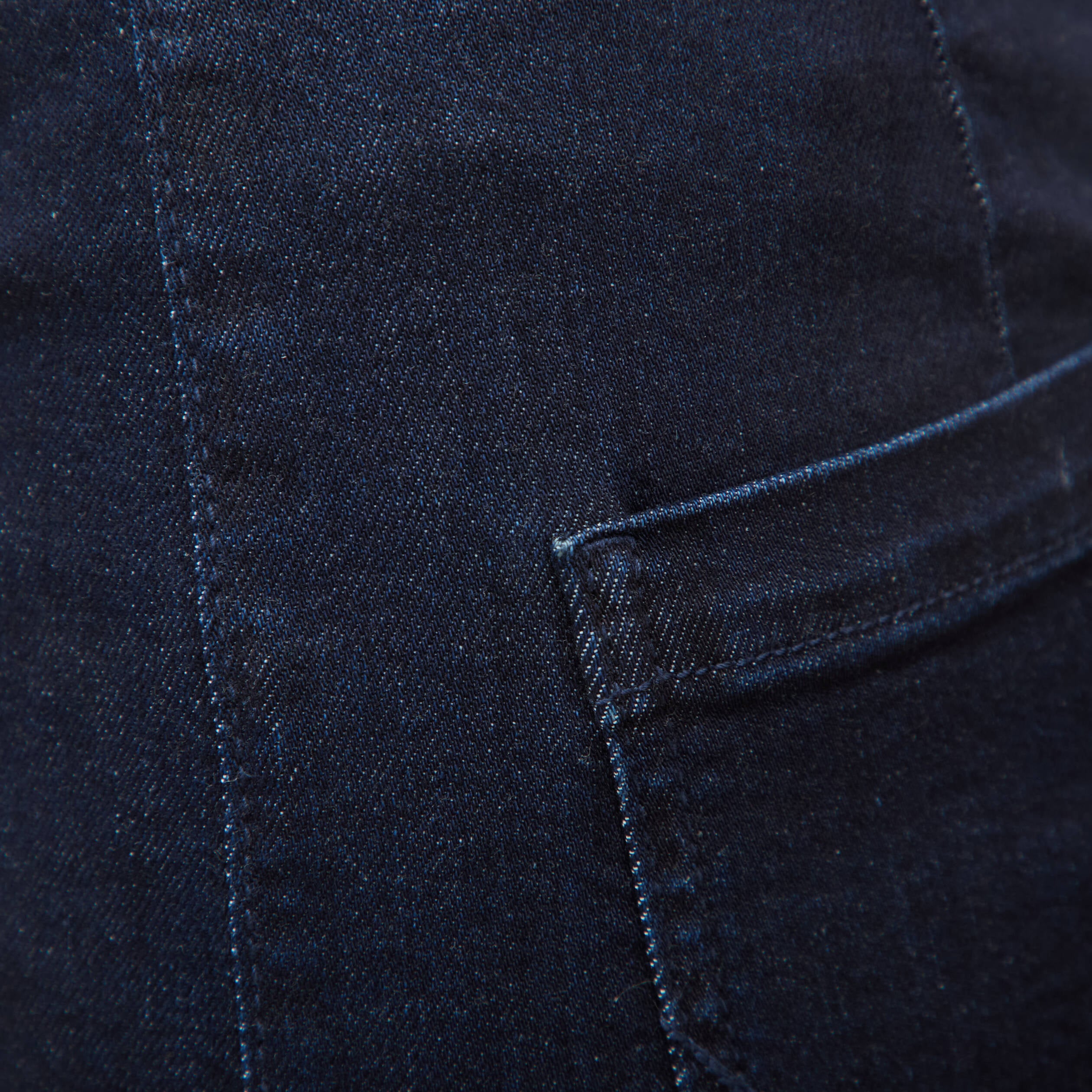 Jeans large taille haute denim brut rinse femme