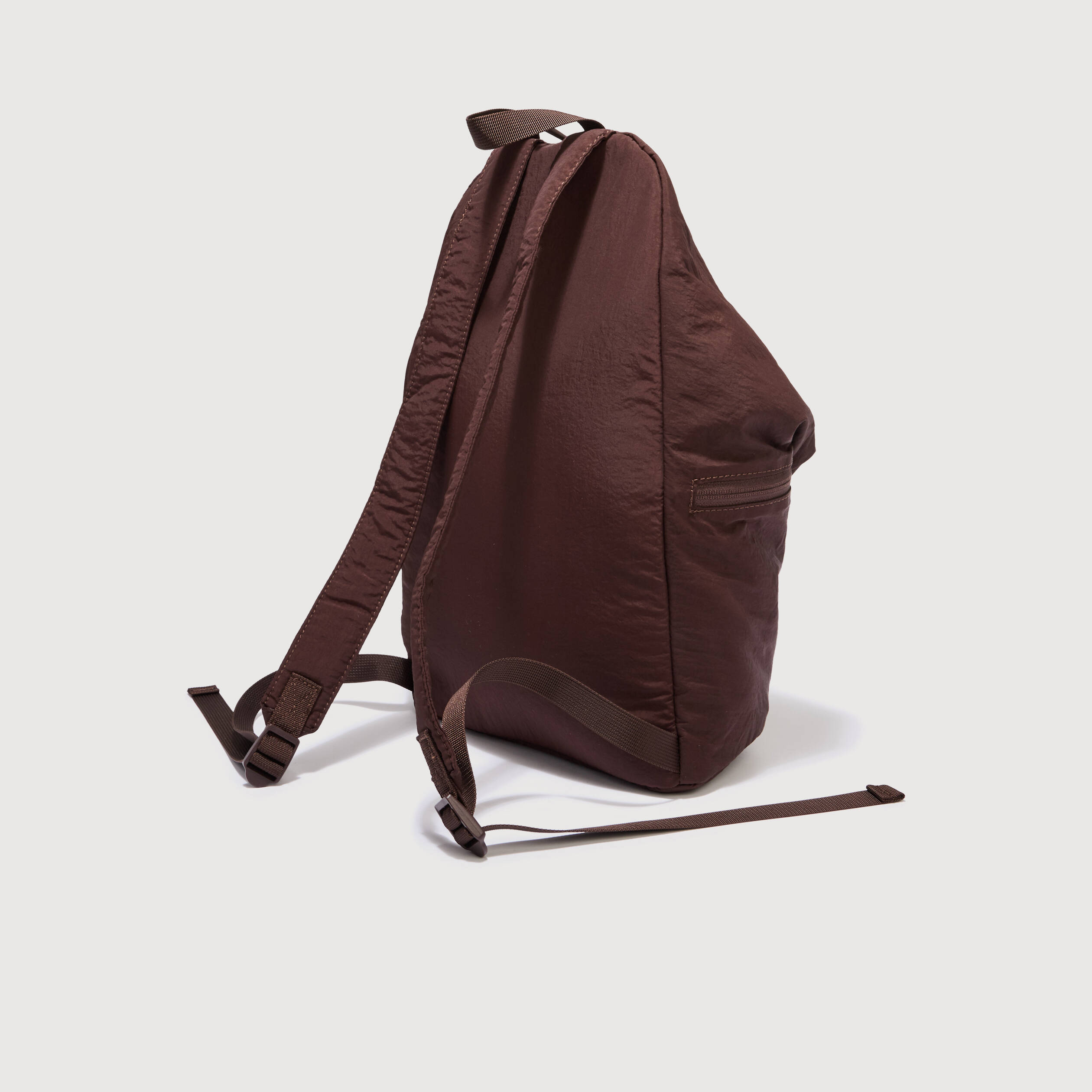Sac &agrave; dos pliss&eacute; avec doublure bordeaux femme