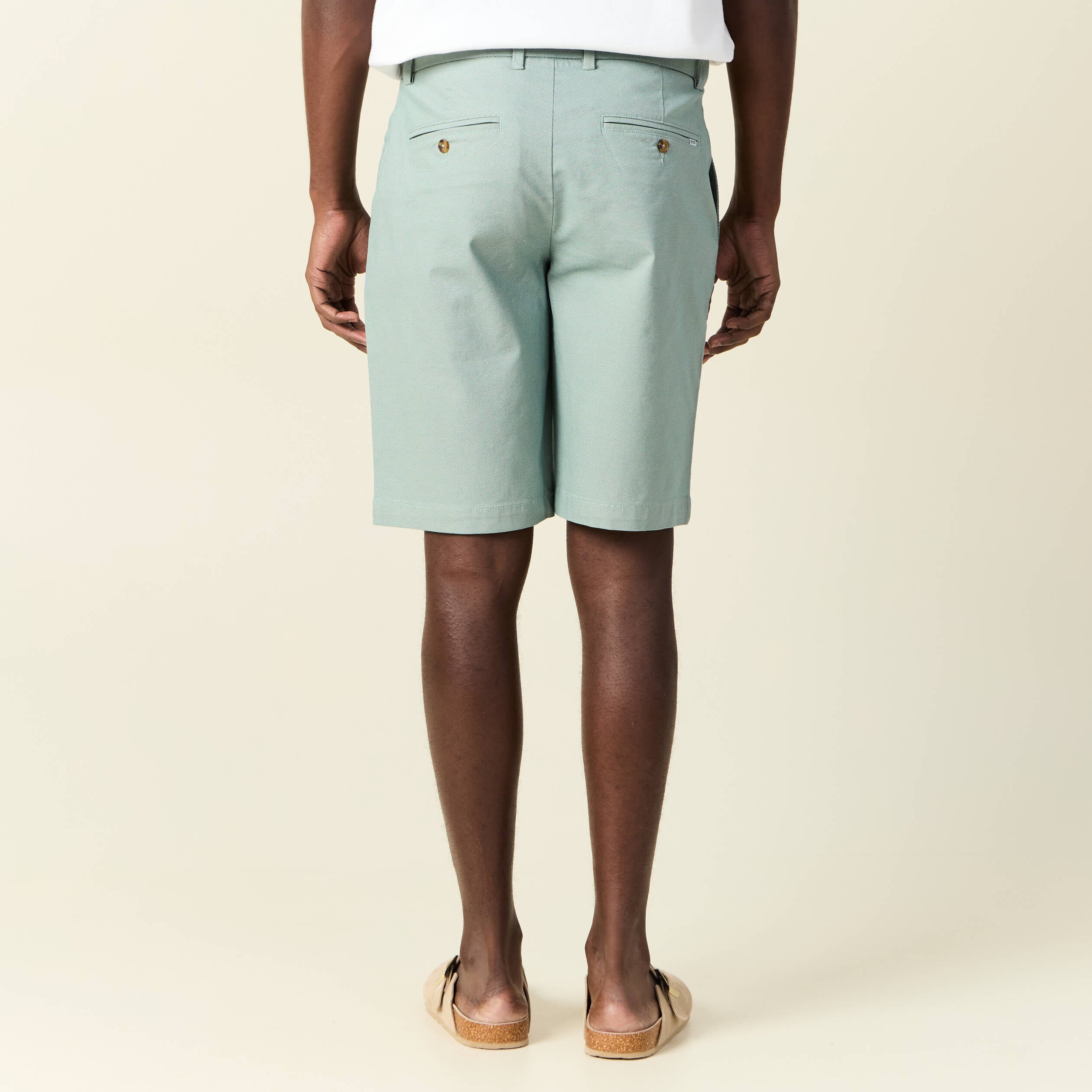 Short vert clair homme