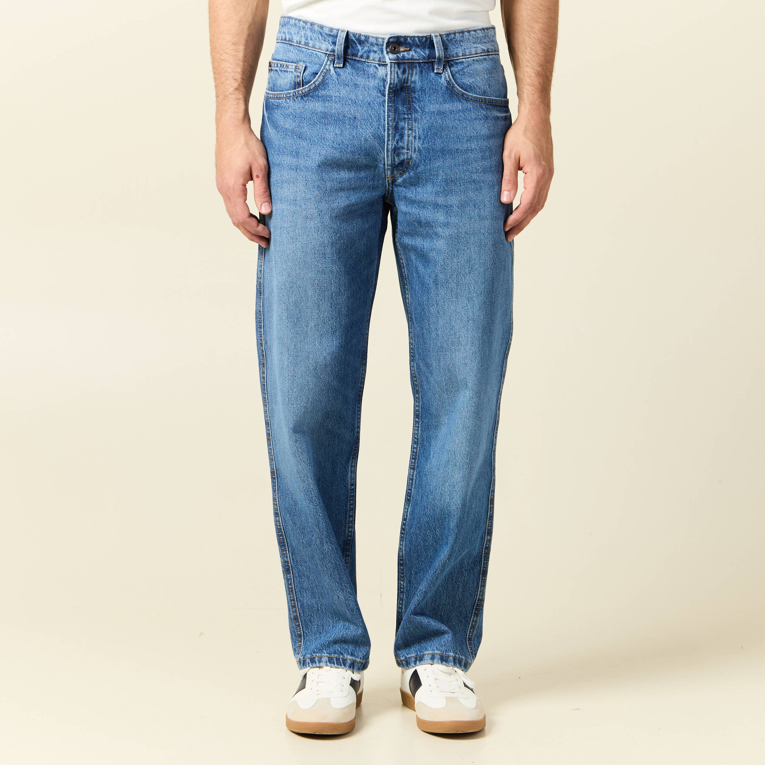 jeans relax 5 poches denim stone homme Jeans relax 5 poches denim stone homme