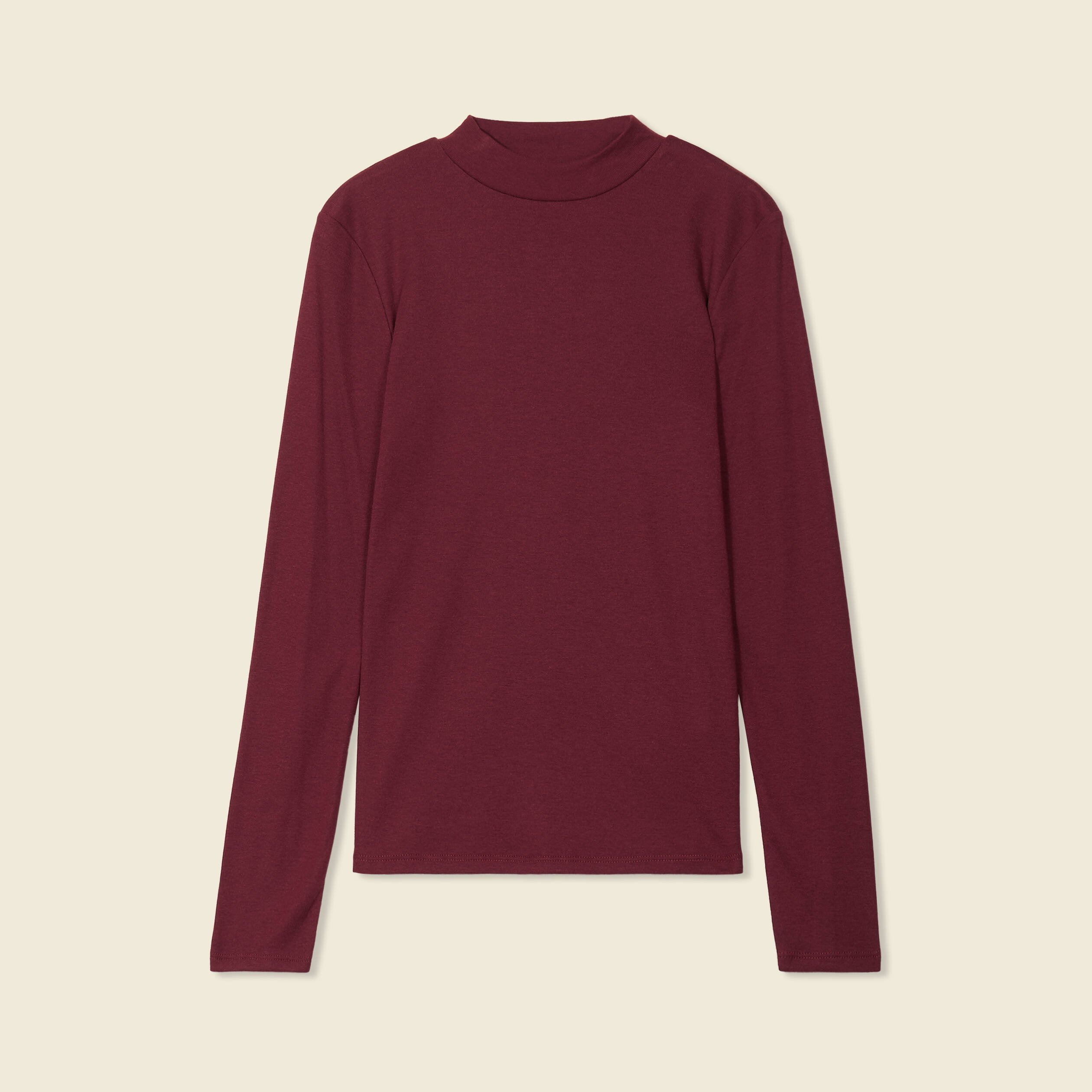 Tee shirt manche longue bordeaux femme on sale