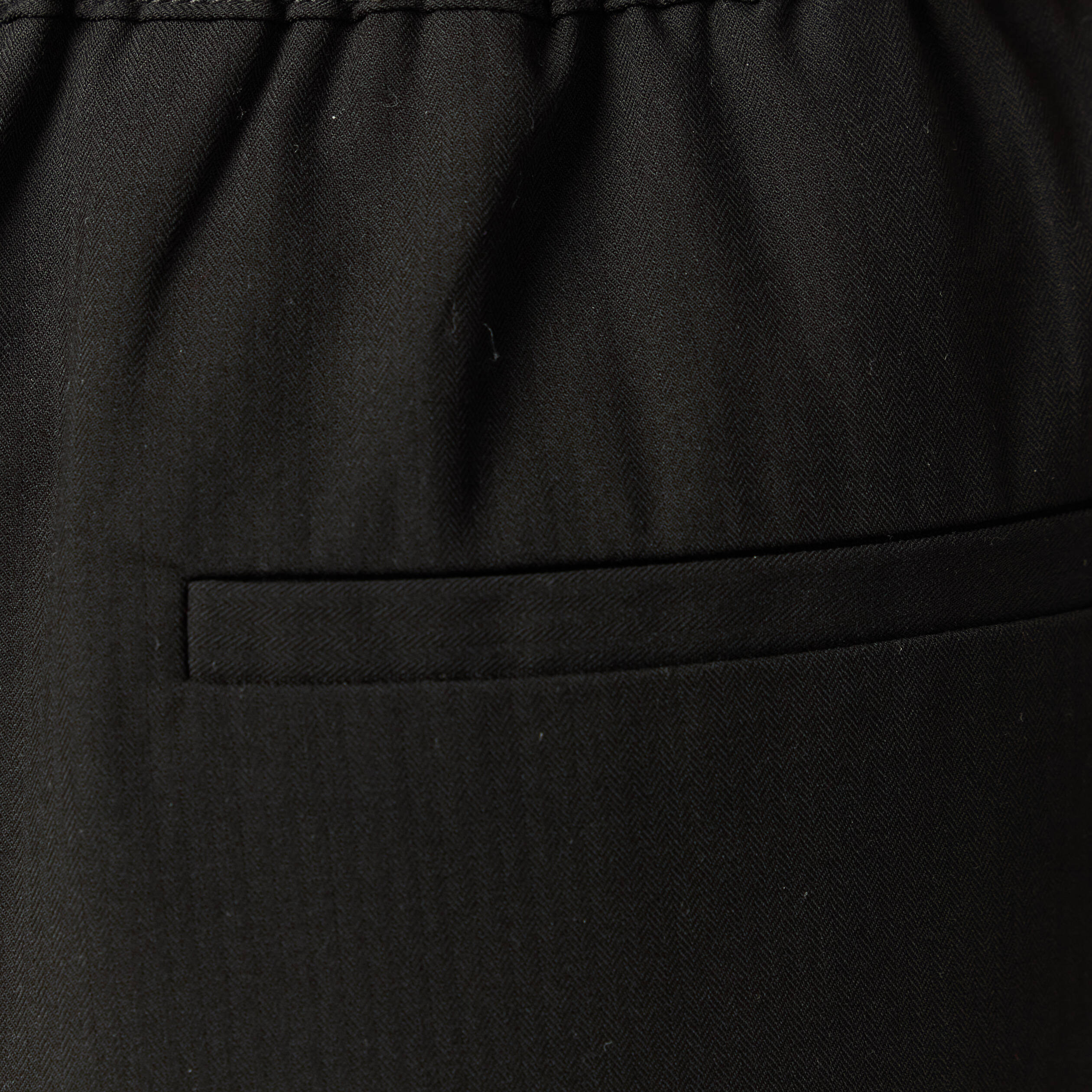 Pantalon taille haute fluide noir femme