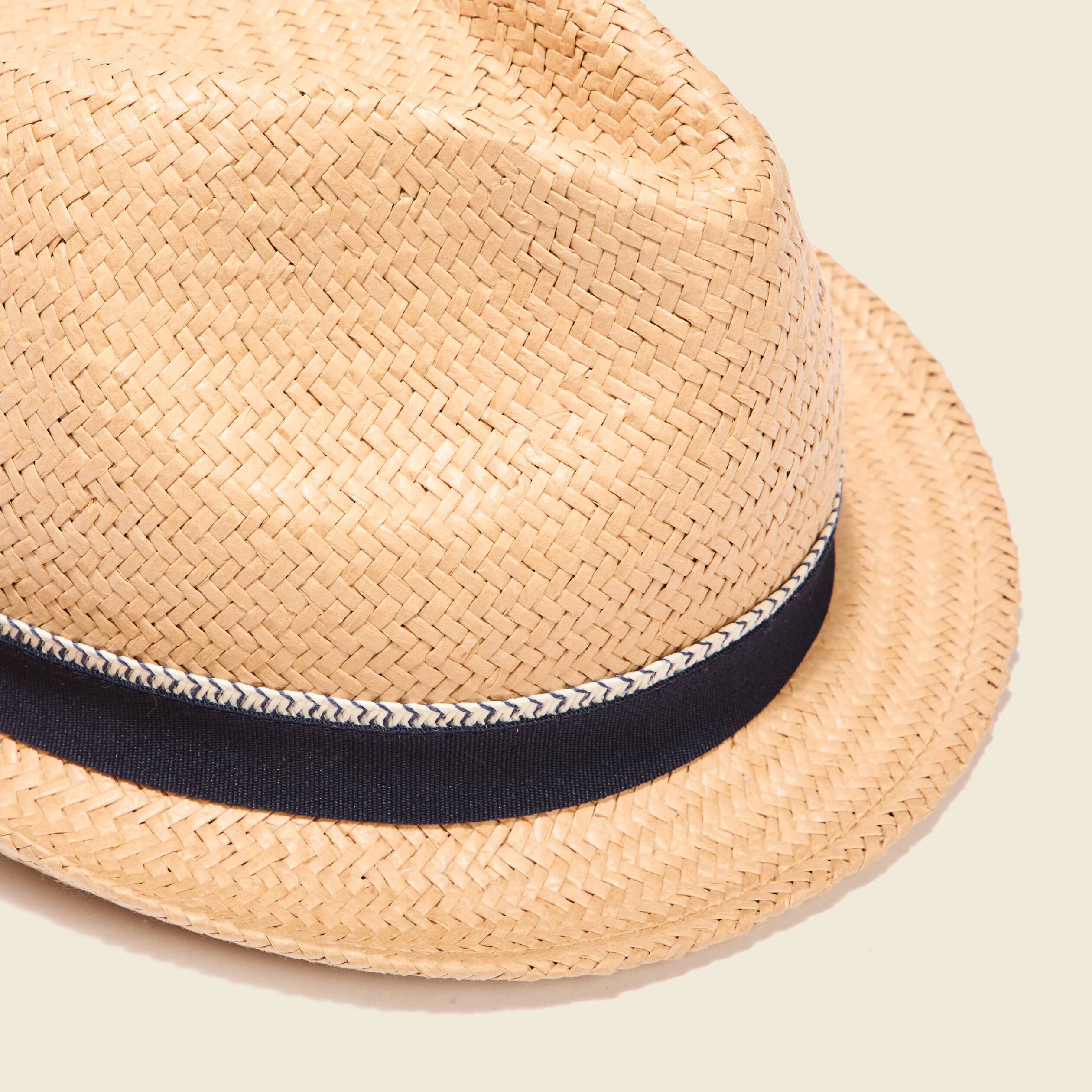 chapeau trilby tresse sable homme Chapeau trilby tressé sable homme
