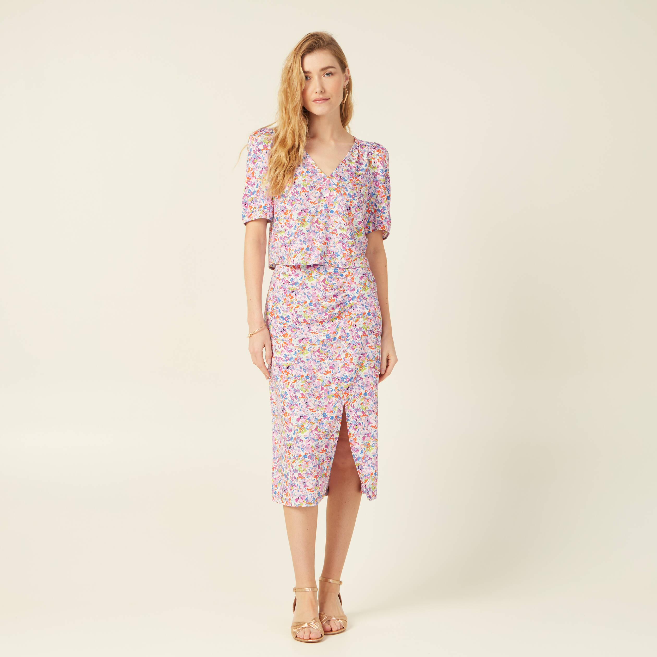 jupe midi fourreau rose femme Jupe midi fourreau rose femme