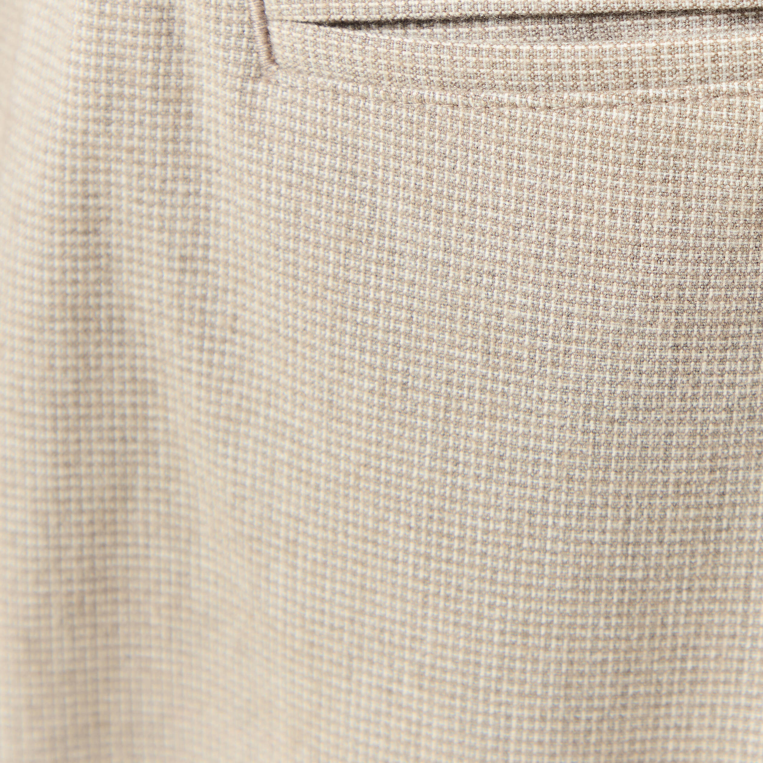 Pantalon droit longueur 32 taupe homme