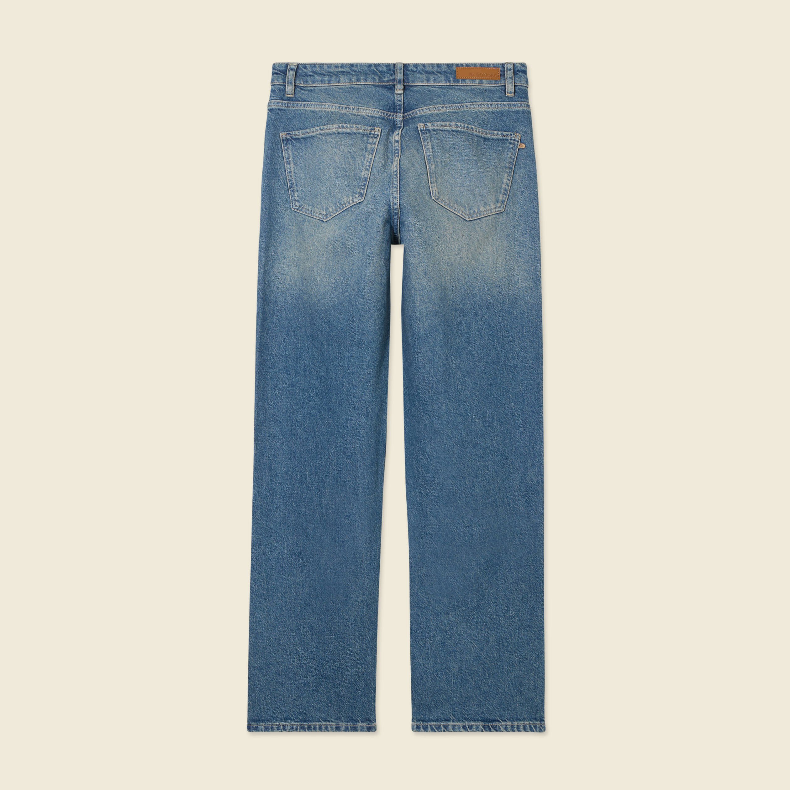 jeans straight denim dirty femme Jeans straight denim dirty femme