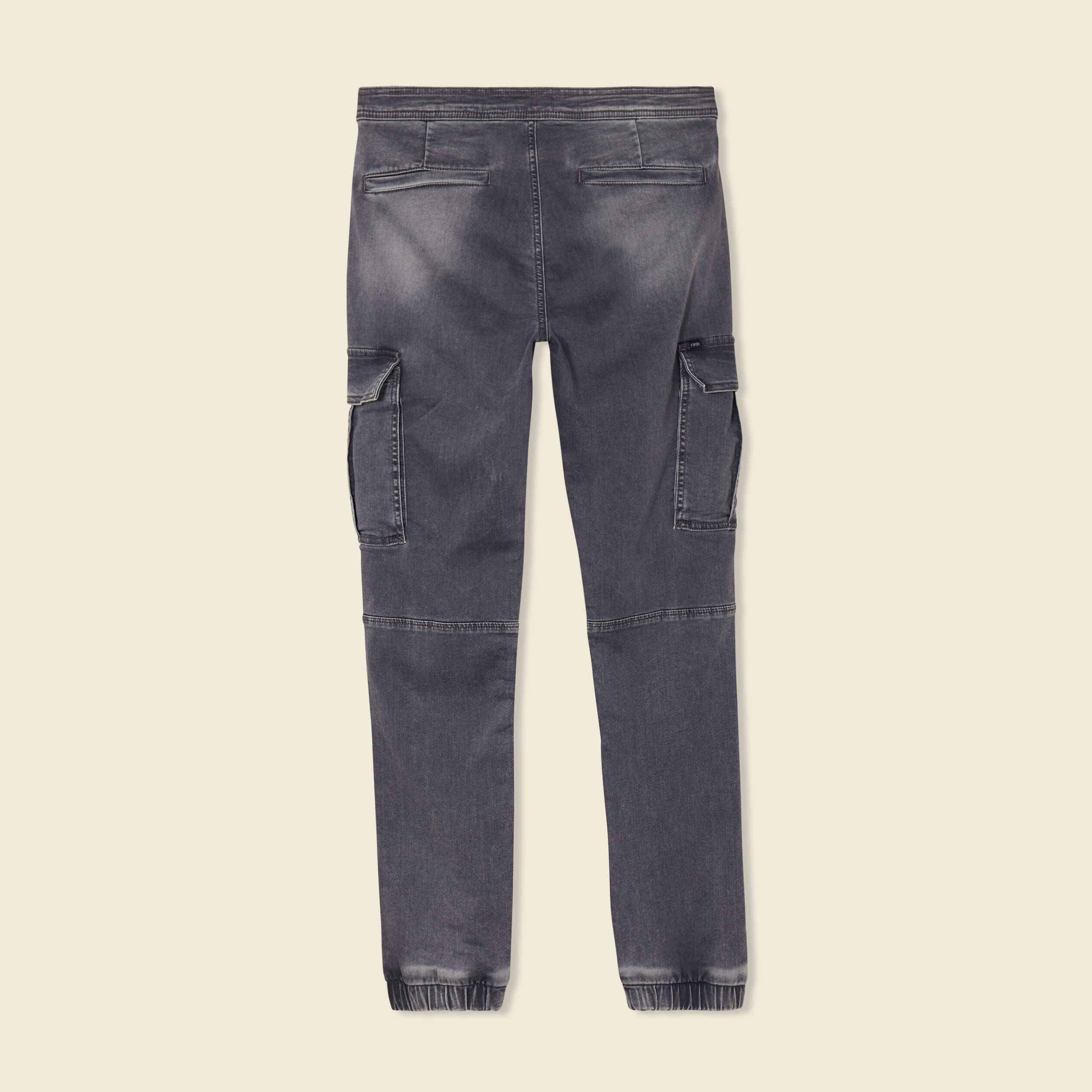jeans battle a coulisse denim gris homme Jeans battle à coulisse denim gris homme