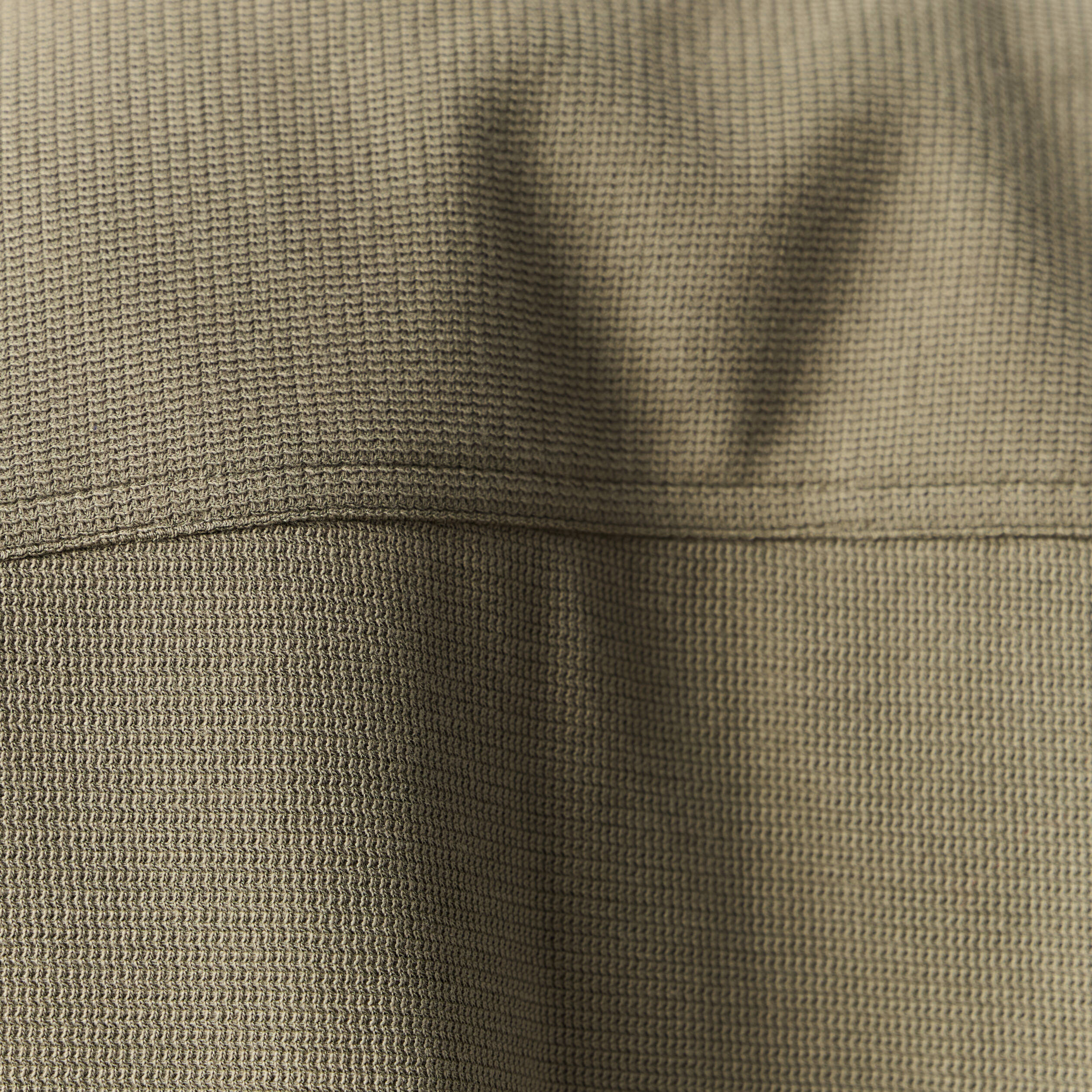 Surchemise manches longues vert kaki homme