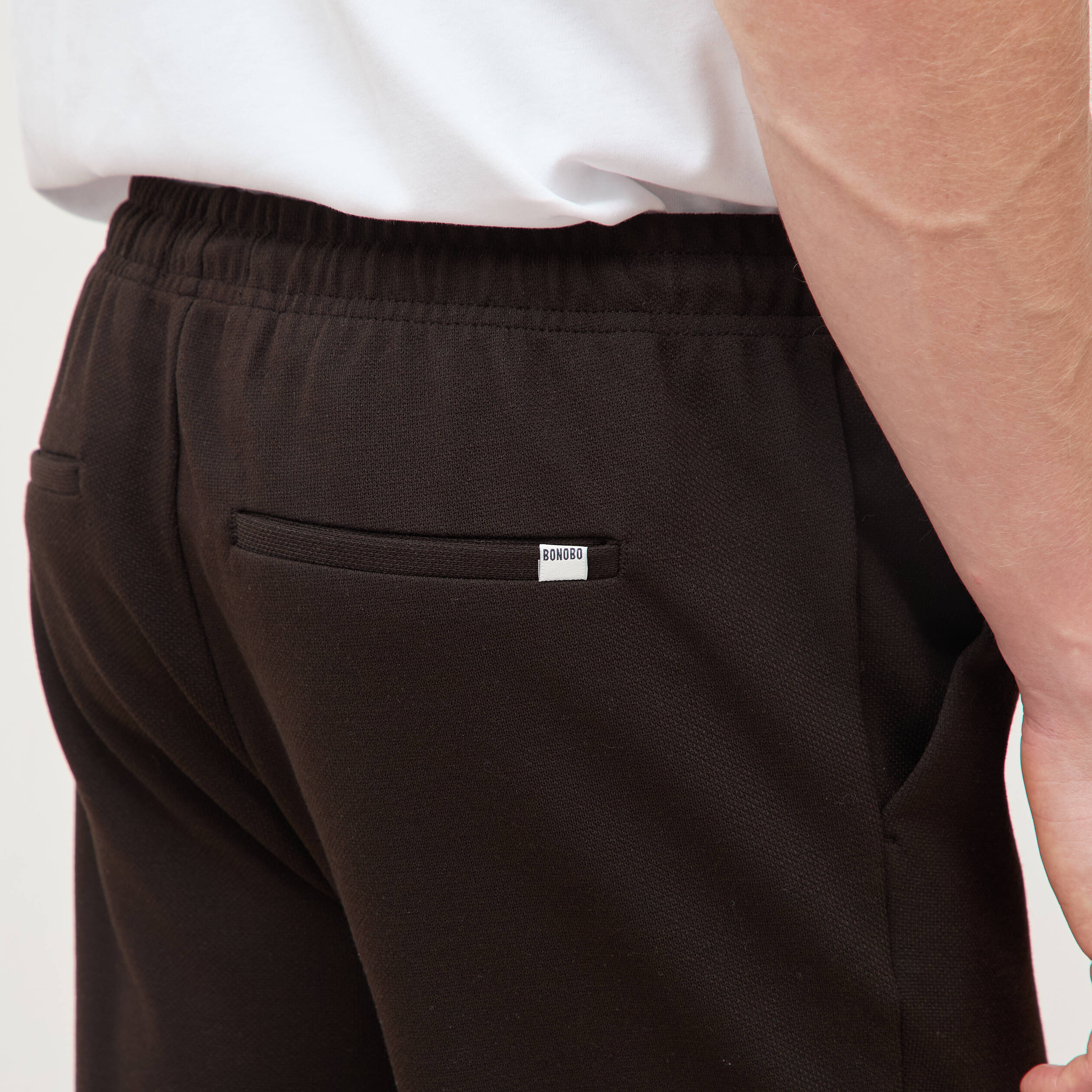 Pantalon chino jogger marron homme