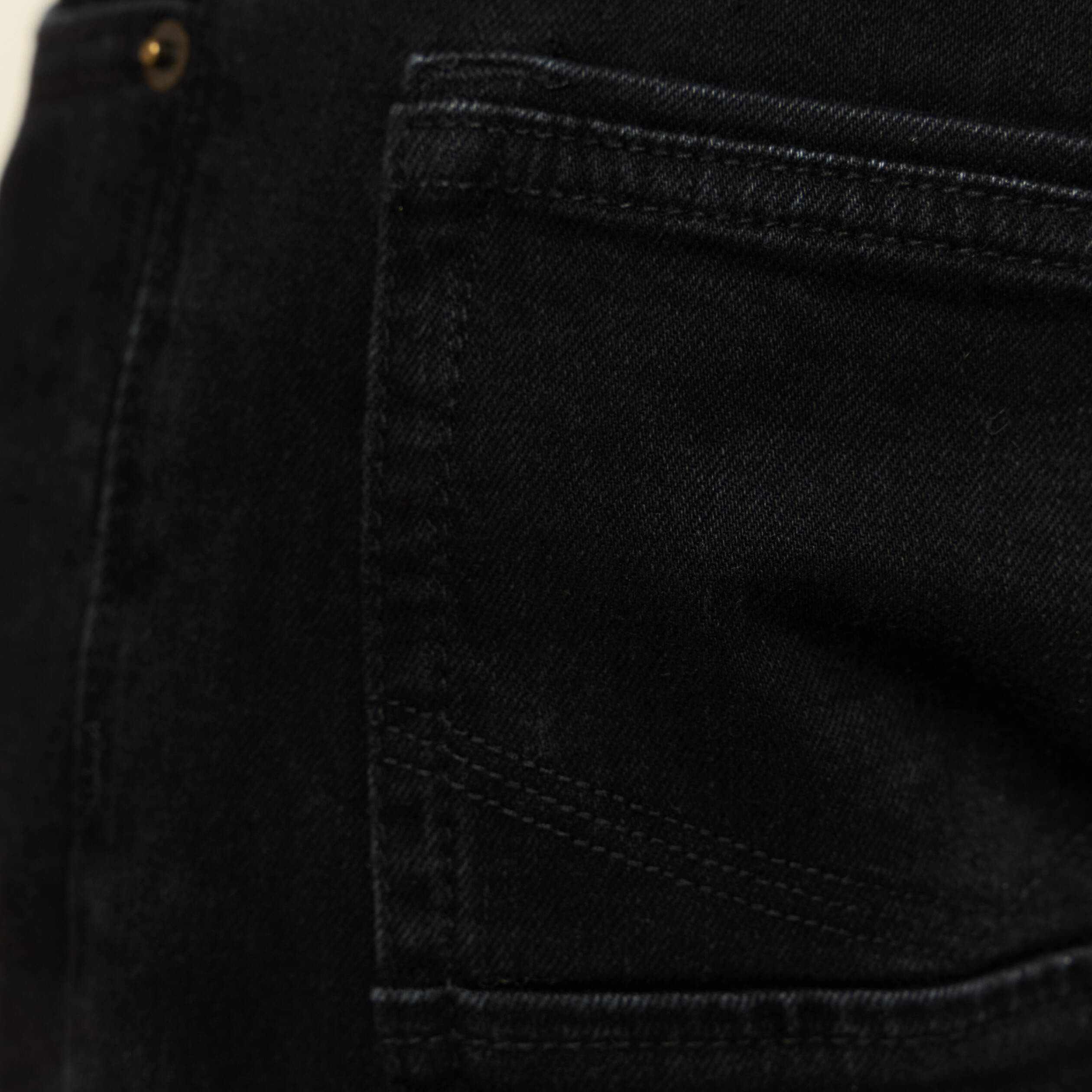 Jeans straight longueur 32 denim noir homme