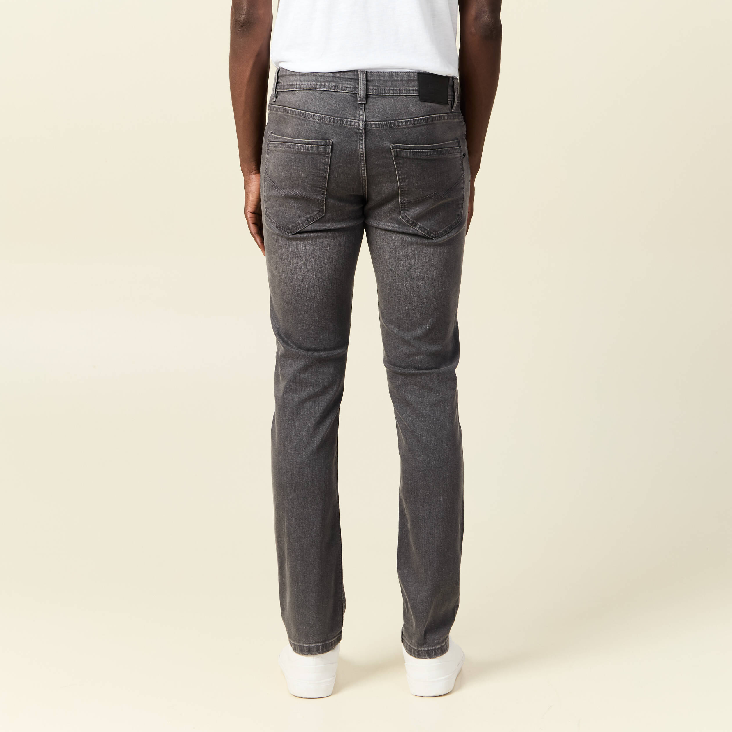 Jeans slim longueur 32 denim gris homme