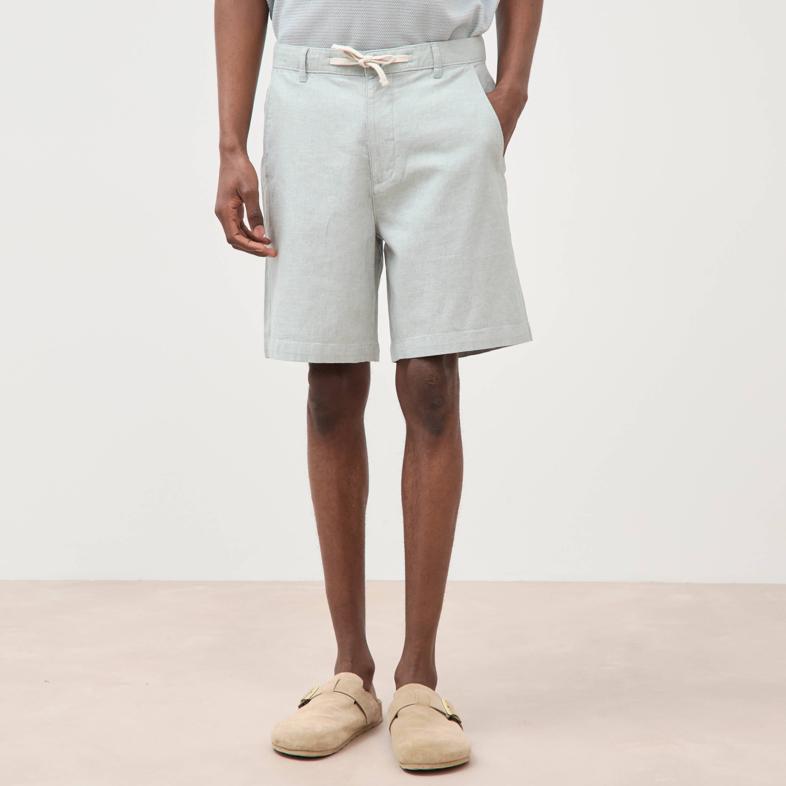 Bermuda vert clair homme