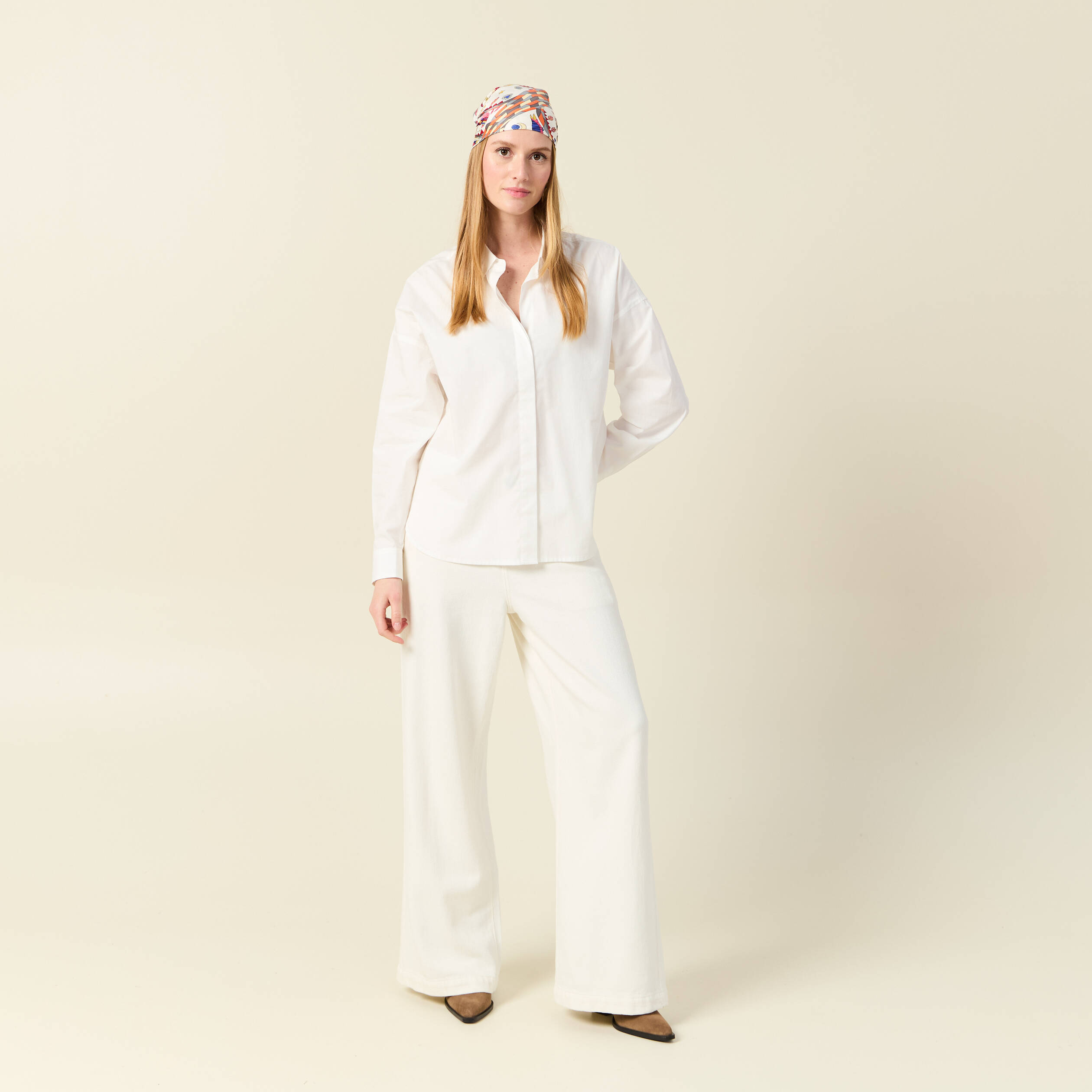 chemise eco responsable ecru femme Chemise éco-responsable ecru femme