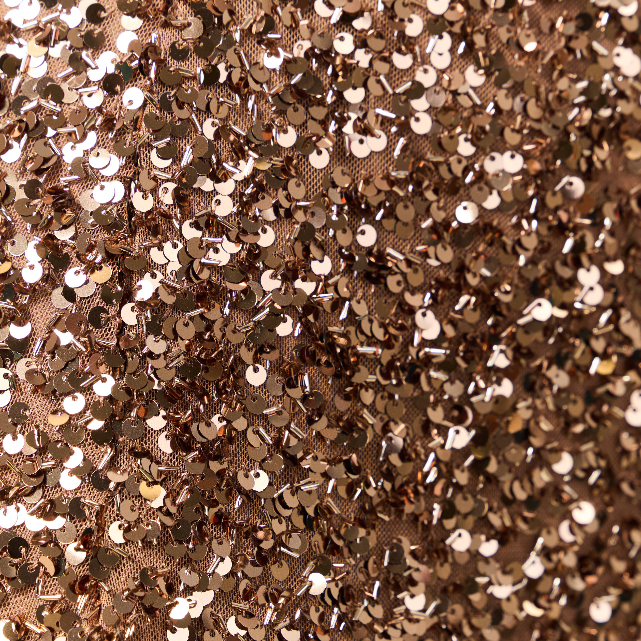 Jupe &agrave; sequins doubl&eacute;e vieux rose femme