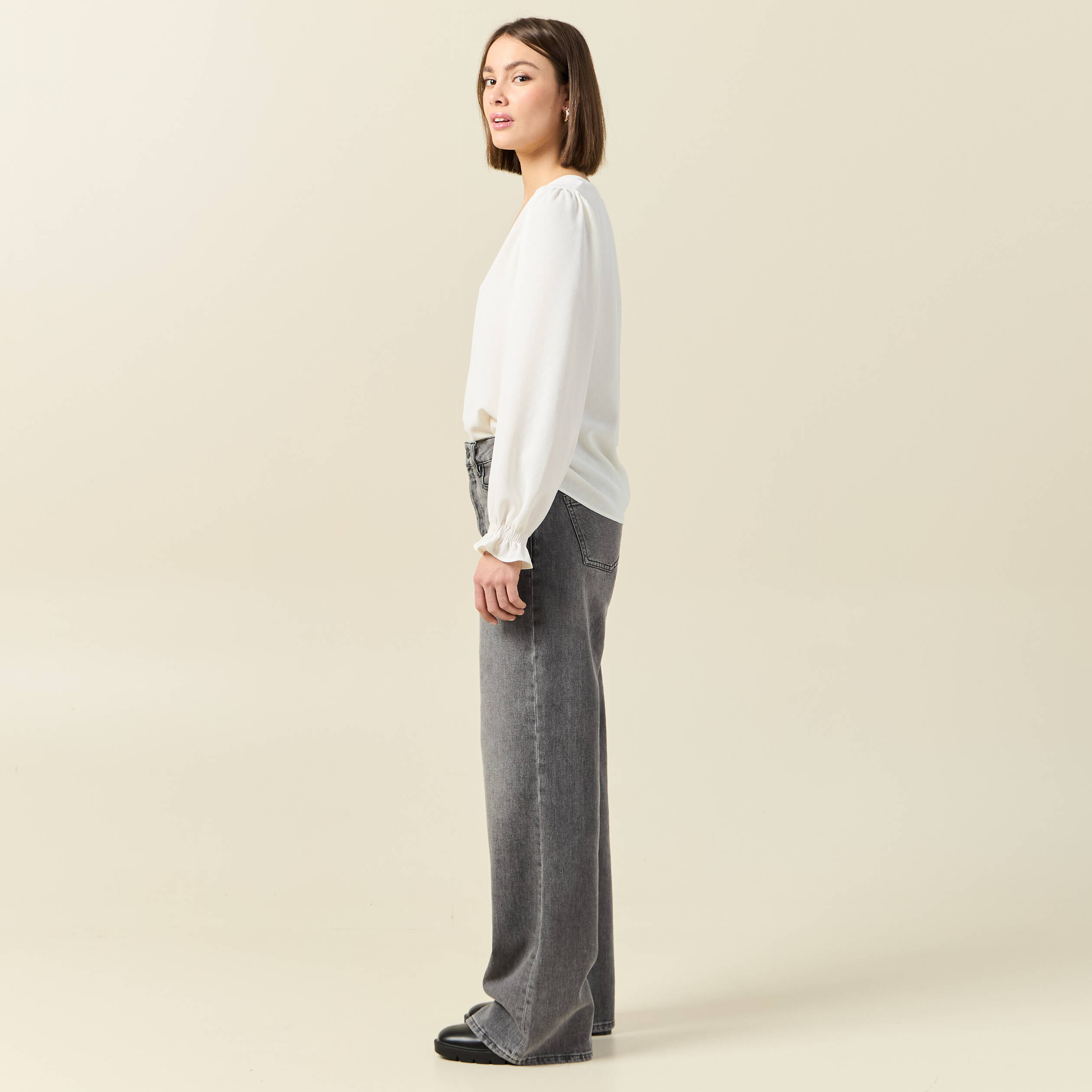blouse manches longues ecru femme Blouse manches longues ecru femme
