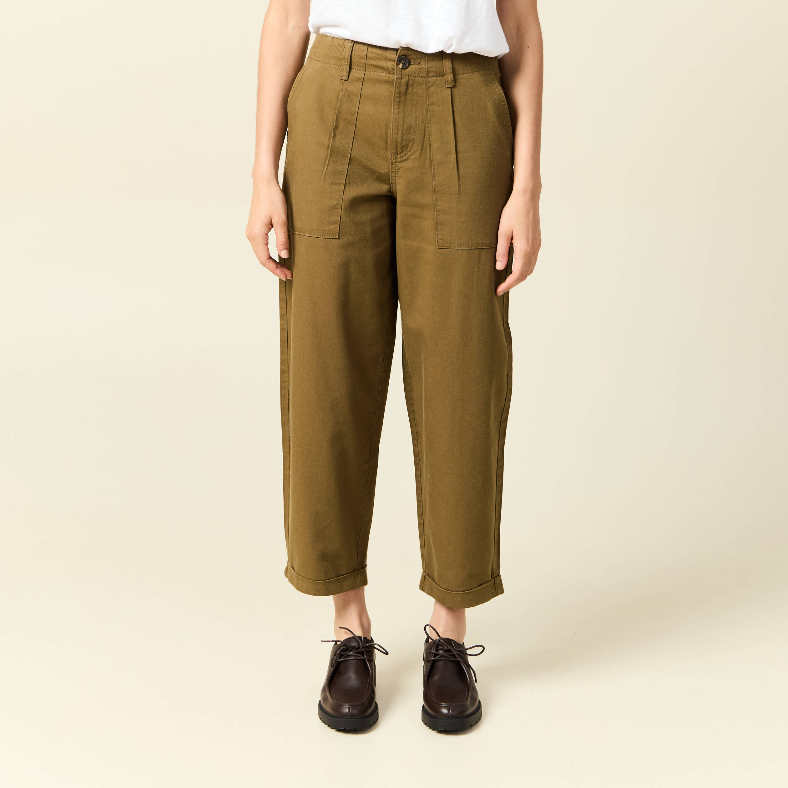 Ceinture Jean Kaki Taille Haute Femme Jeans Barrel Taille Haute