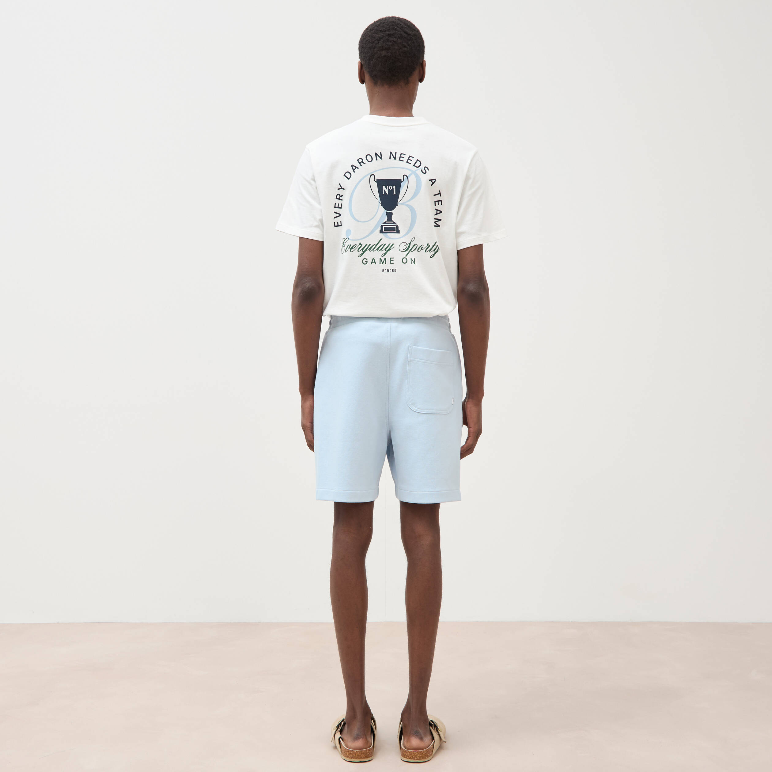 Bermuda bleu ciel homme