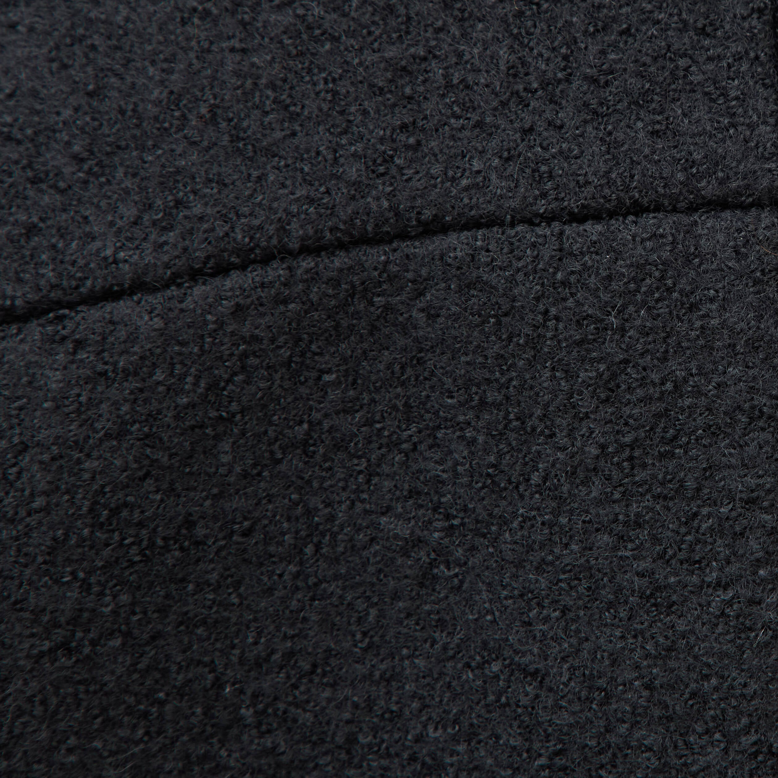 Manteau oversize court col tailleur noir femme