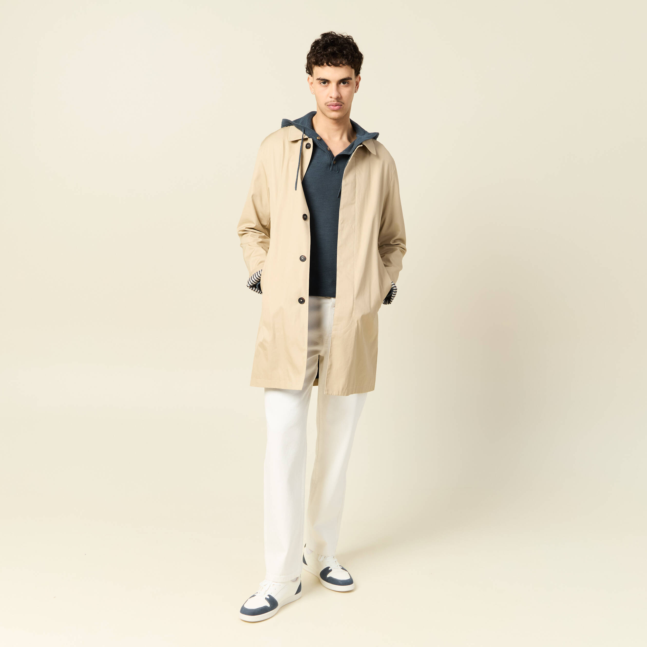 pull a capuche vert fonce homme Pull à capuche vert foncé homme