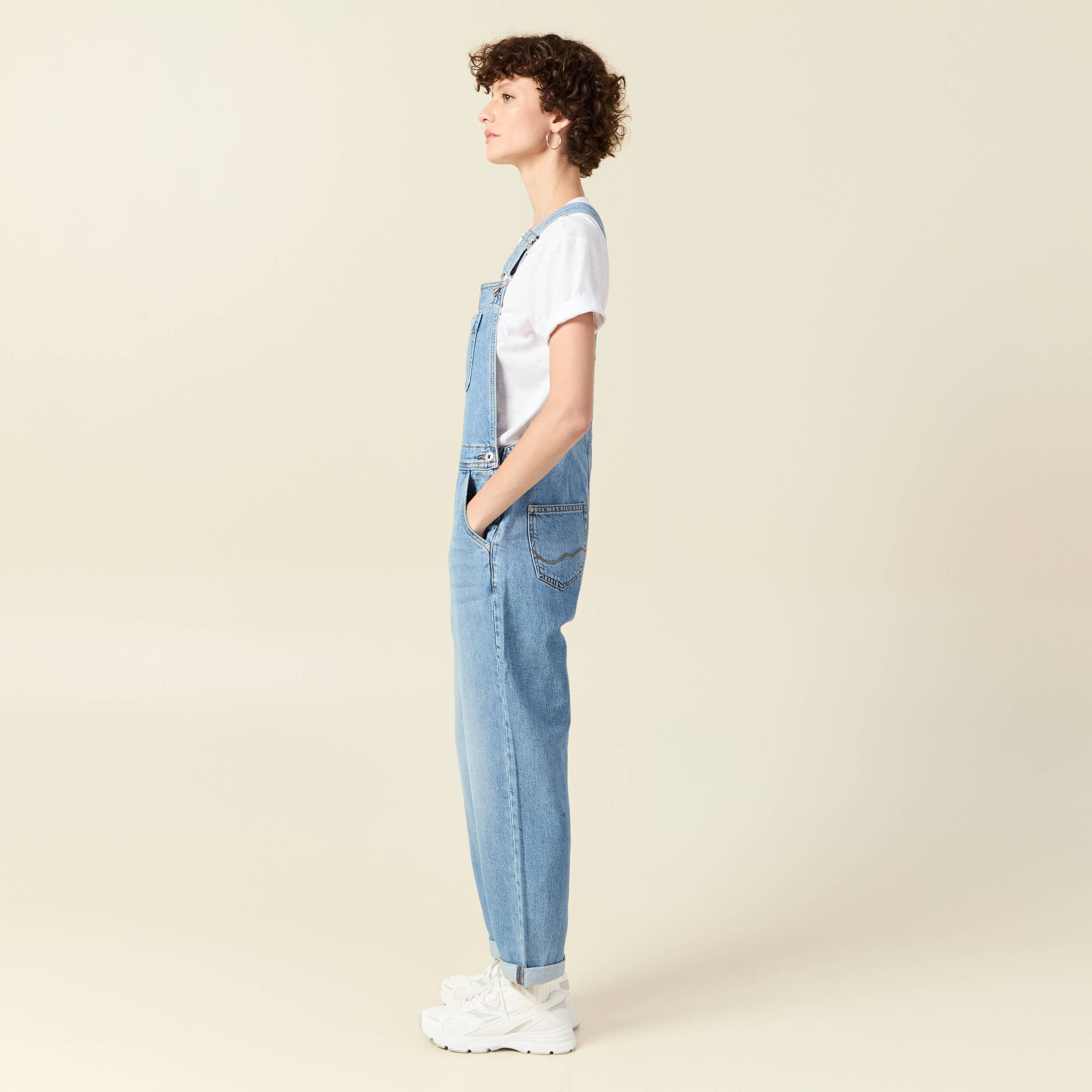 salopette en jean denim stone femme Salopette en jean denim stone femme