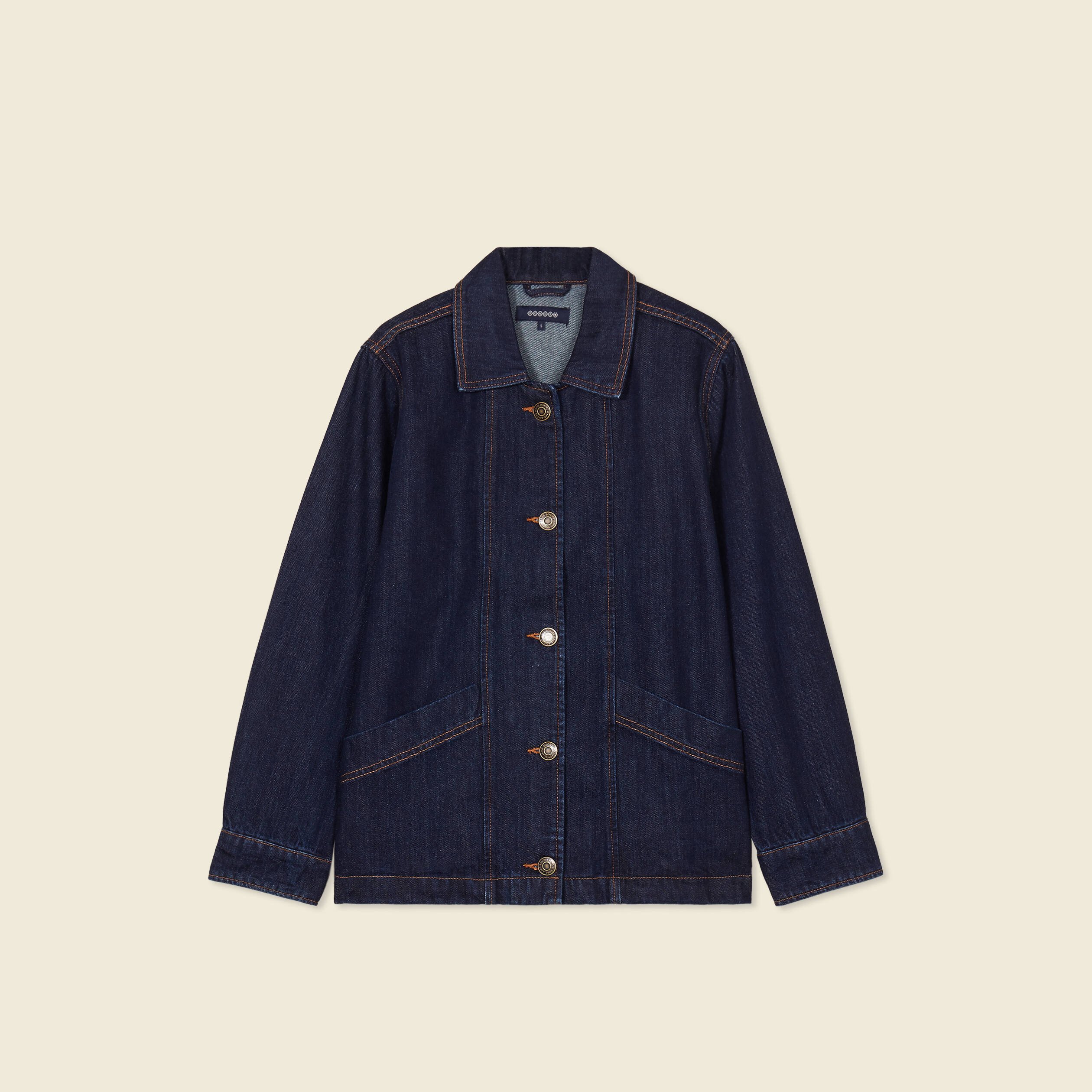 blouson surchemise en jean denim brut femme Blouson surchemise en jean denim brut femme
