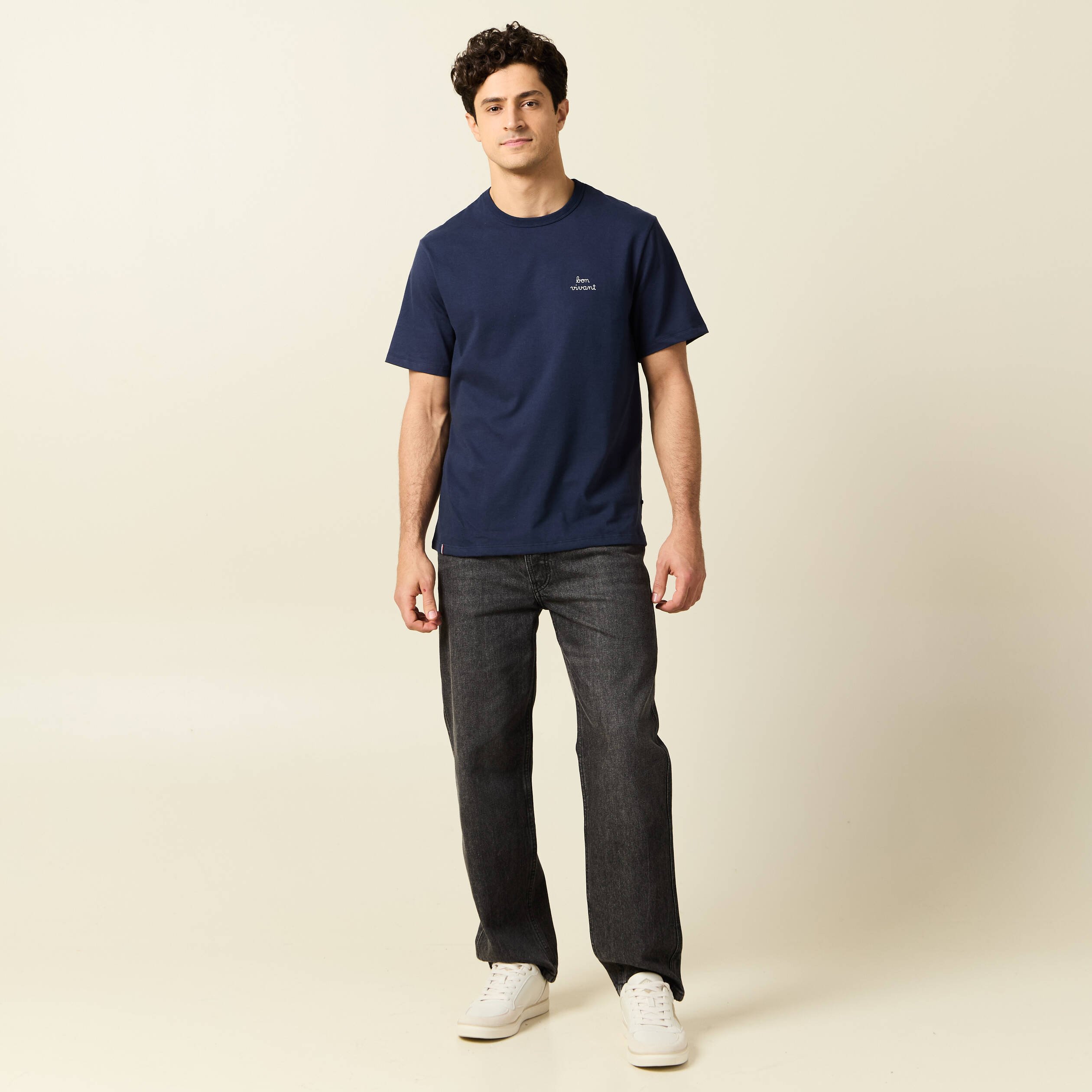 t shirt manches courtes bleu marine homme T-shirt manches courtes bleu marine homme