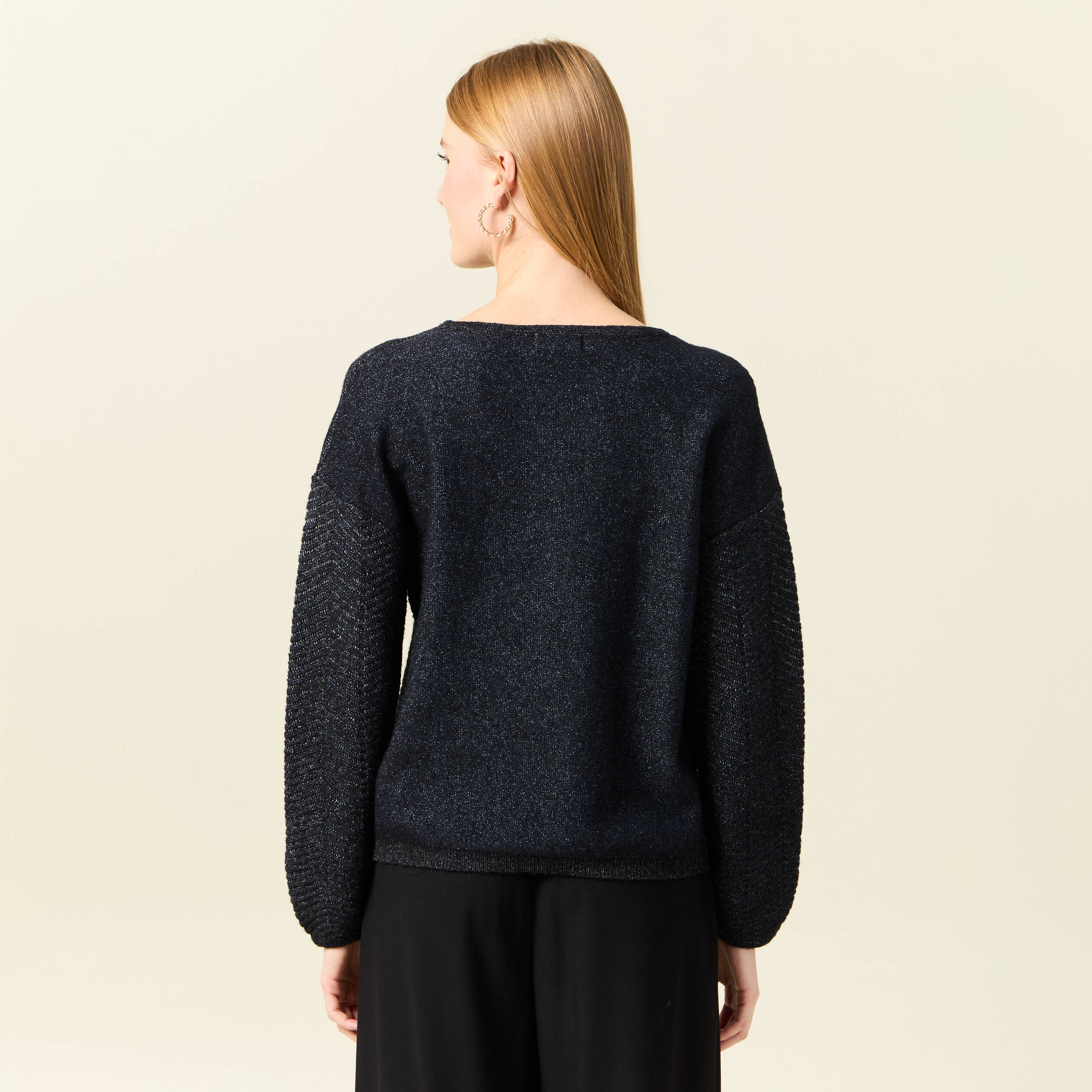 pull manches longues bleu marine femme Pull manches longues bleu marine femme