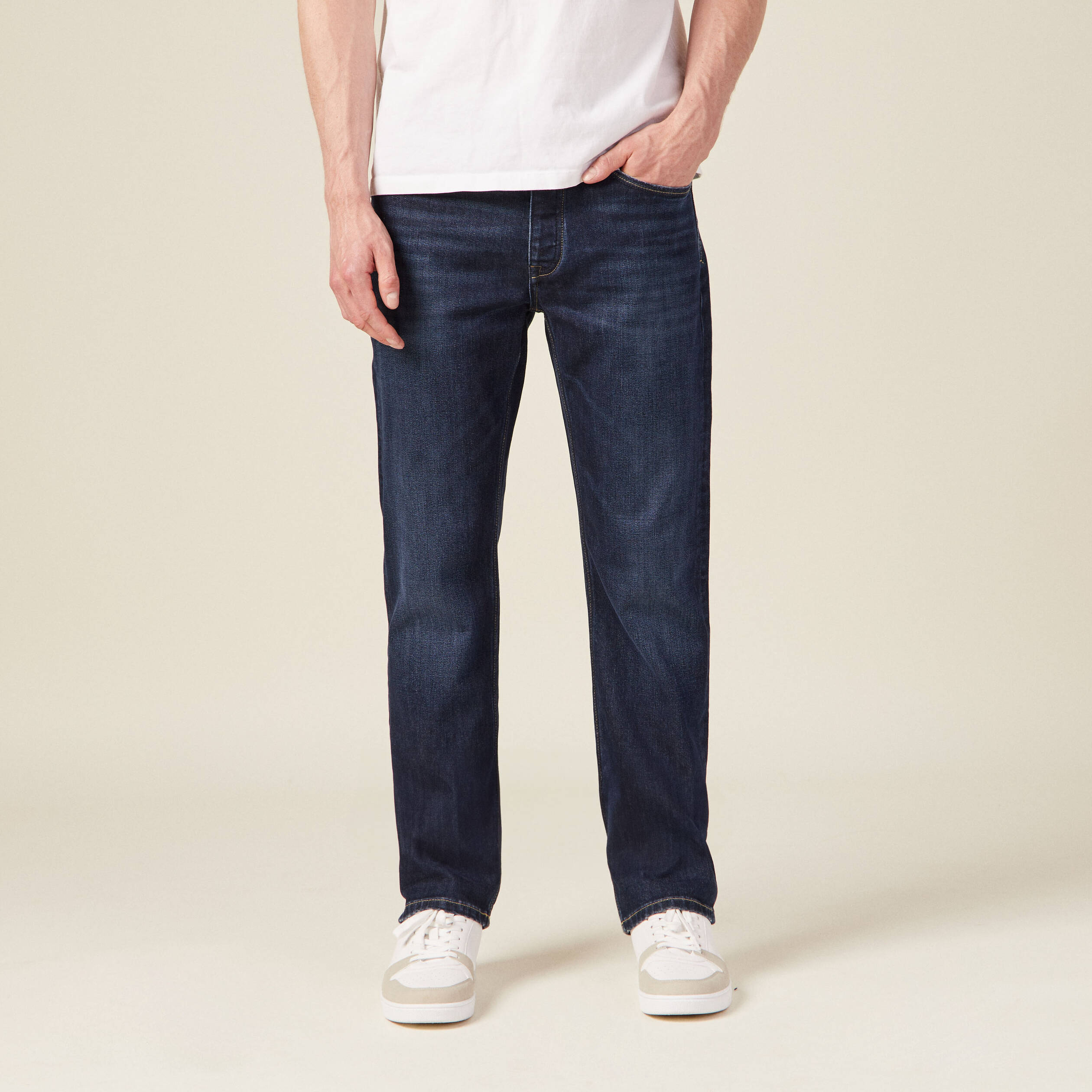 jeans regular 5 poches denim brut homme Jeans regular 5 poches denim brut homme