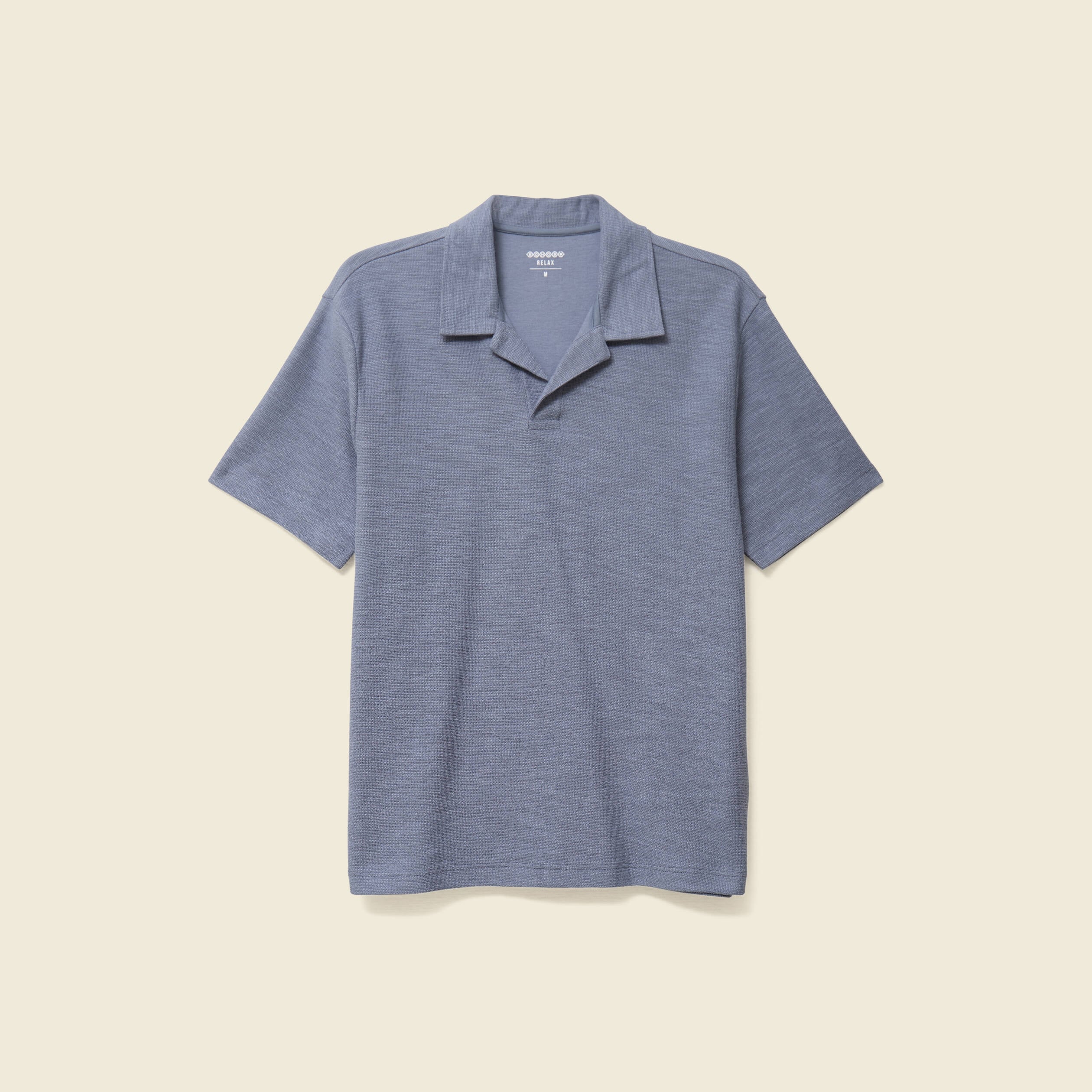 Polo manches courtes bleu gris homme
